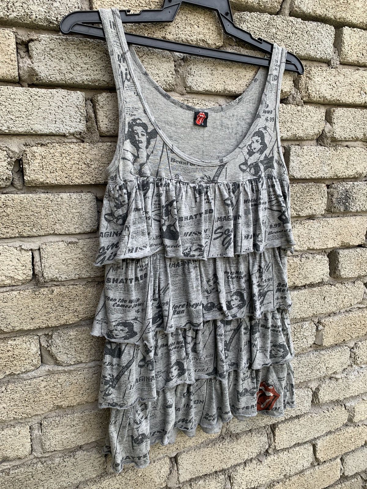 Hysteric Glamour × The Rolling Stones Hysteric Glamour x The Rolling Stone Mini Dress Layered Size XXS / US 00 / IT 34 - 3 Thumbnail