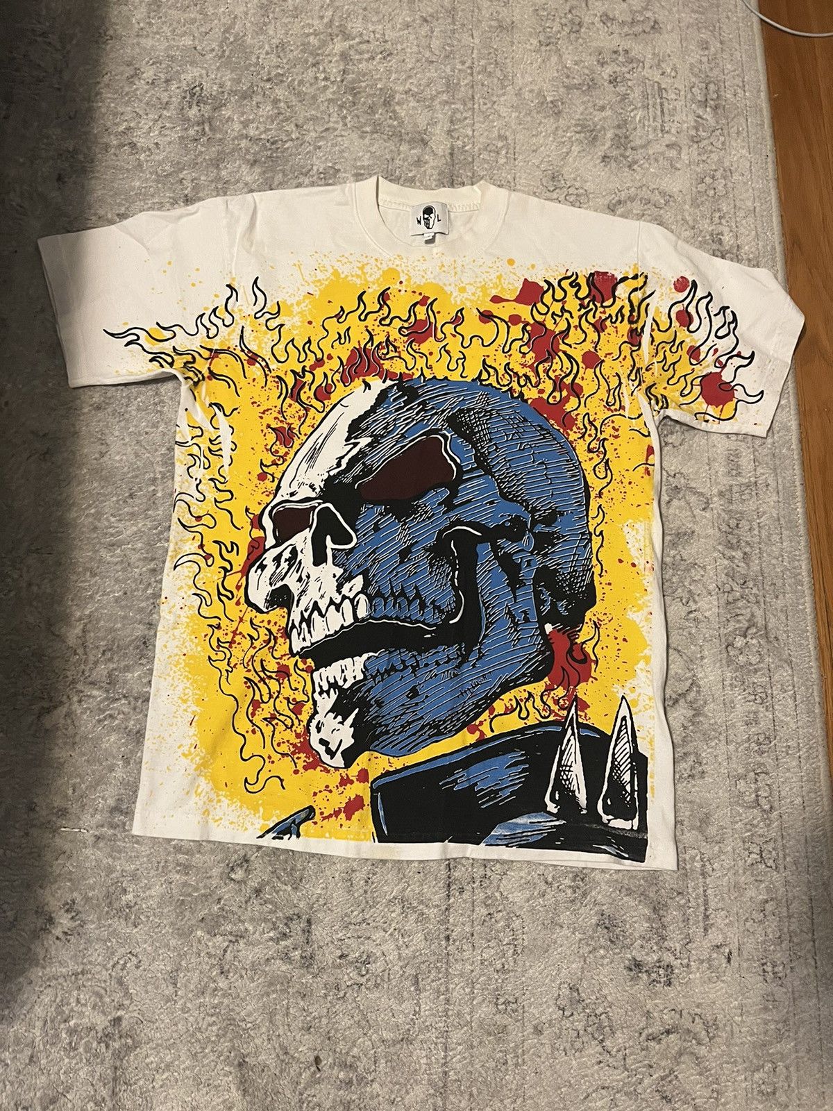 Warren Lotas Warren lotas skull ghost rider t shirt | Grailed