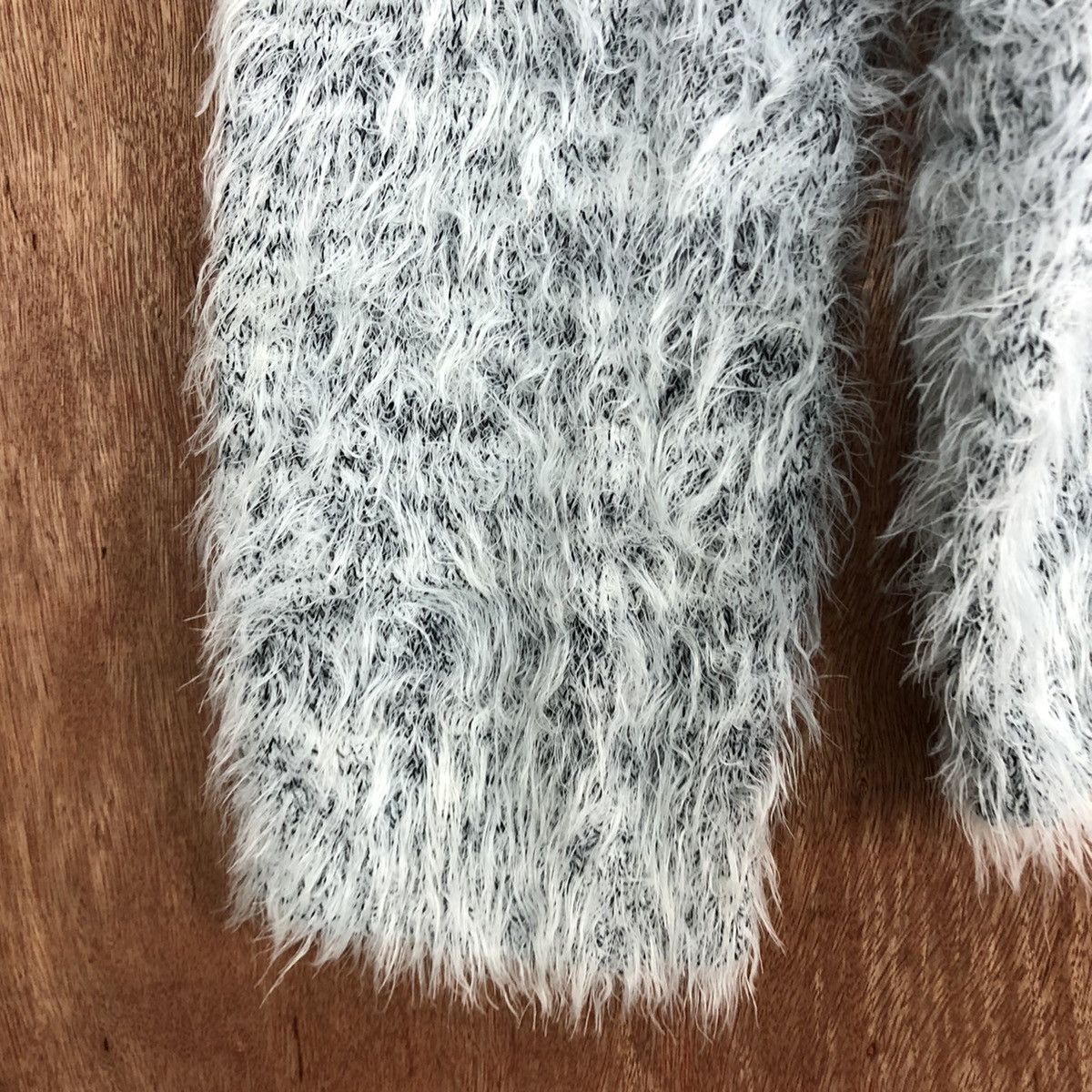 Homespun Knitwear × Japanese Brand Raf Raf Mohair Shag SHaggy Knitwear #0429 Size US L / EU 52-54 / 3 - 6 Thumbnail