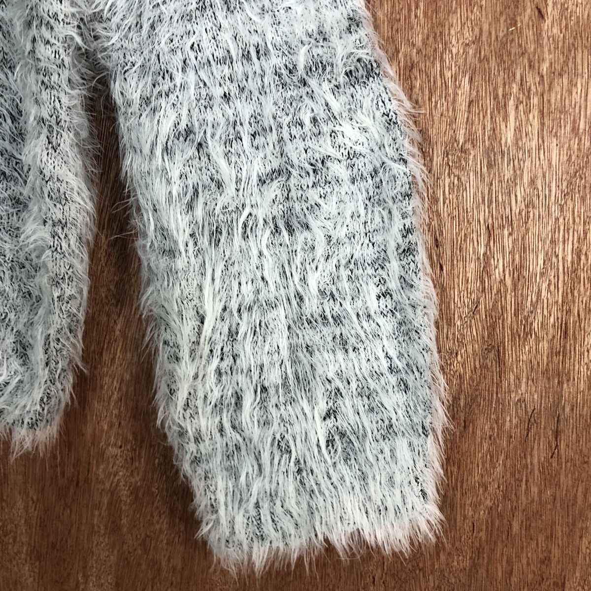 Homespun Knitwear × Japanese Brand Raf Raf Mohair Shag SHaggy Knitwear #0429 Size US L / EU 52-54 / 3 - 4 Thumbnail
