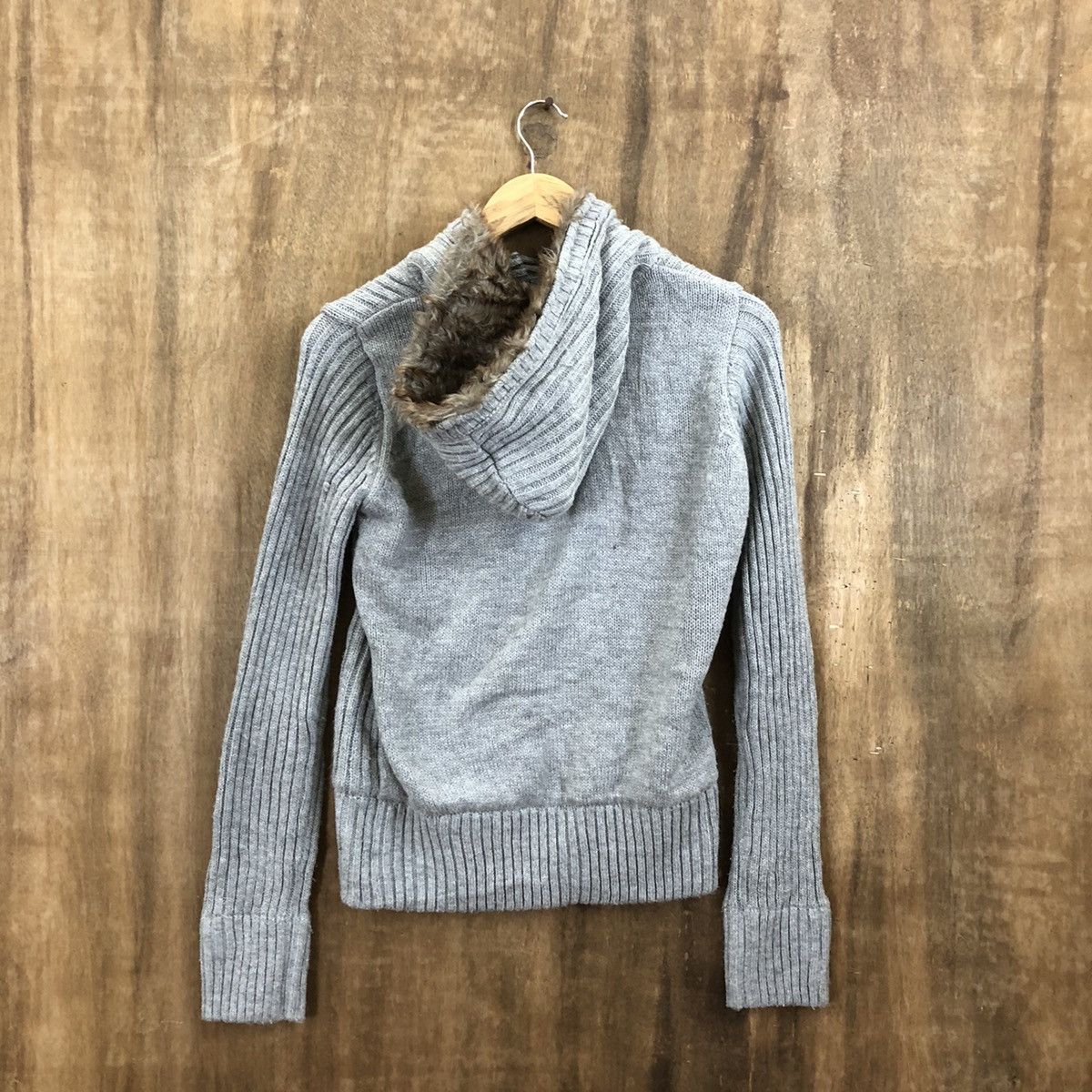 Aran Isles Knitwear Vintage Back Number Grey Knitwear Sweater Hoodies #160 Size US M / EU 48-50 / 2 - 7 Thumbnail