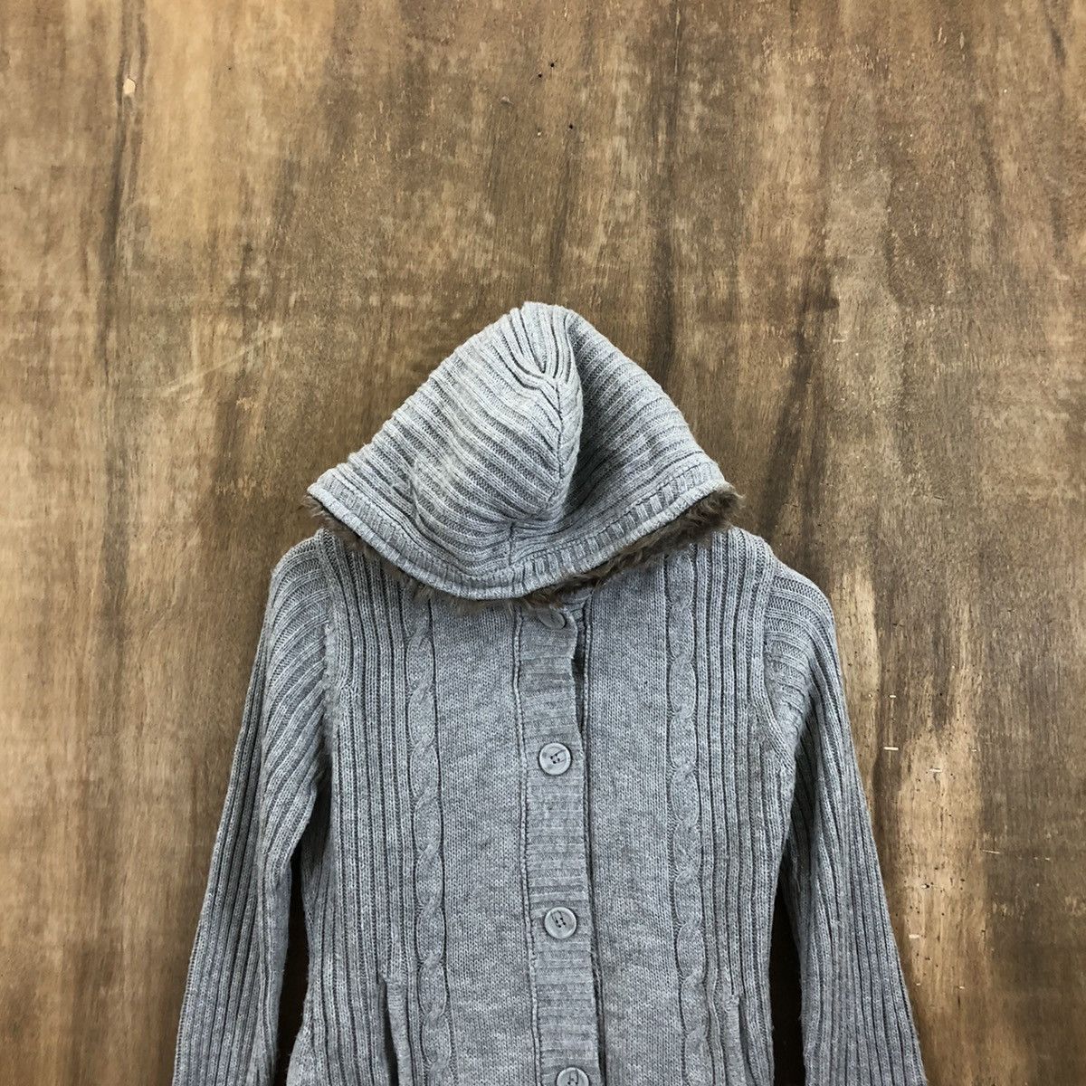 Aran Isles Knitwear Vintage Back Number Grey Knitwear Sweater Hoodies #160 Size US M / EU 48-50 / 2 - 2 Thumbnail