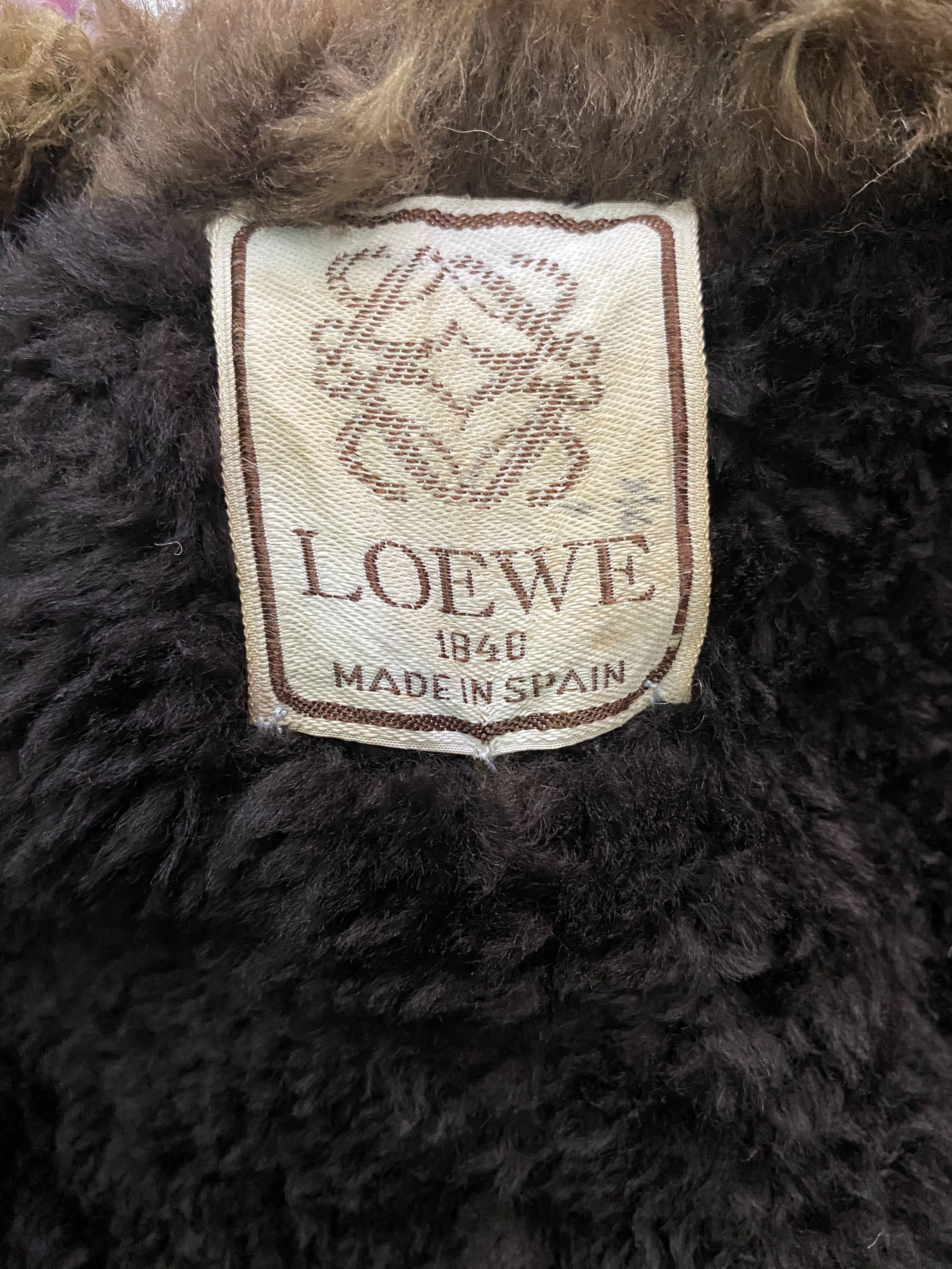 Vintage Vintage loewe leather fur vest Size US S / EU 44-46 / 1 - 7 Thumbnail