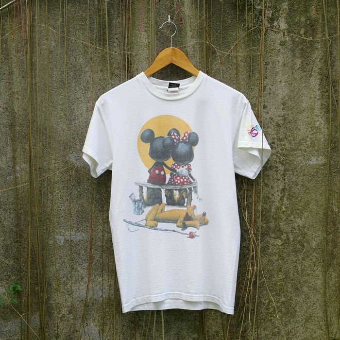 Vintage VTG Disney Puppy Love Norman Rockwell Art 90s Tee shirt