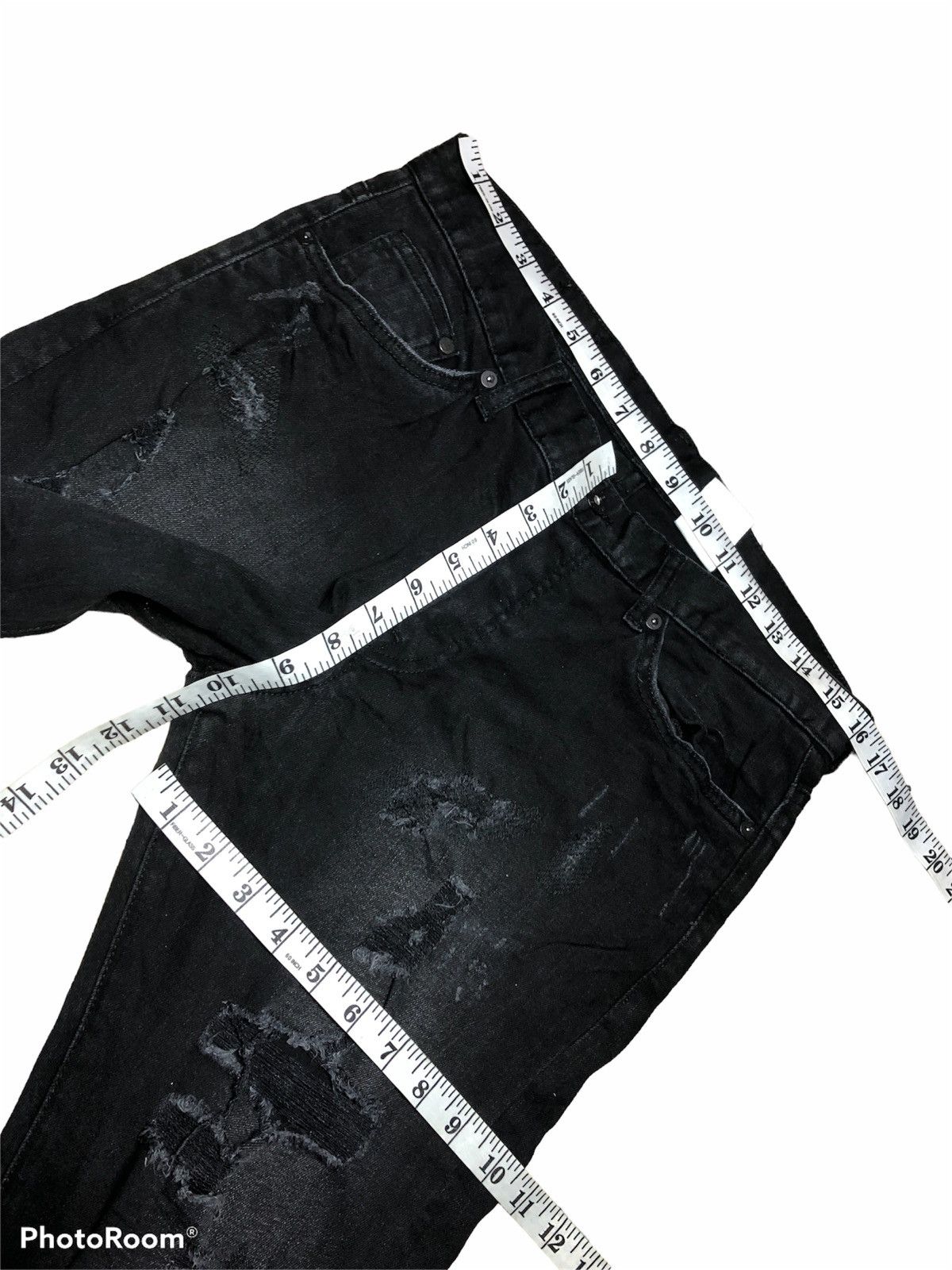 SLIM⚡️⚡️STRECTHABLE LOW WAIST DISTRESSED DENIM BY &DENIM