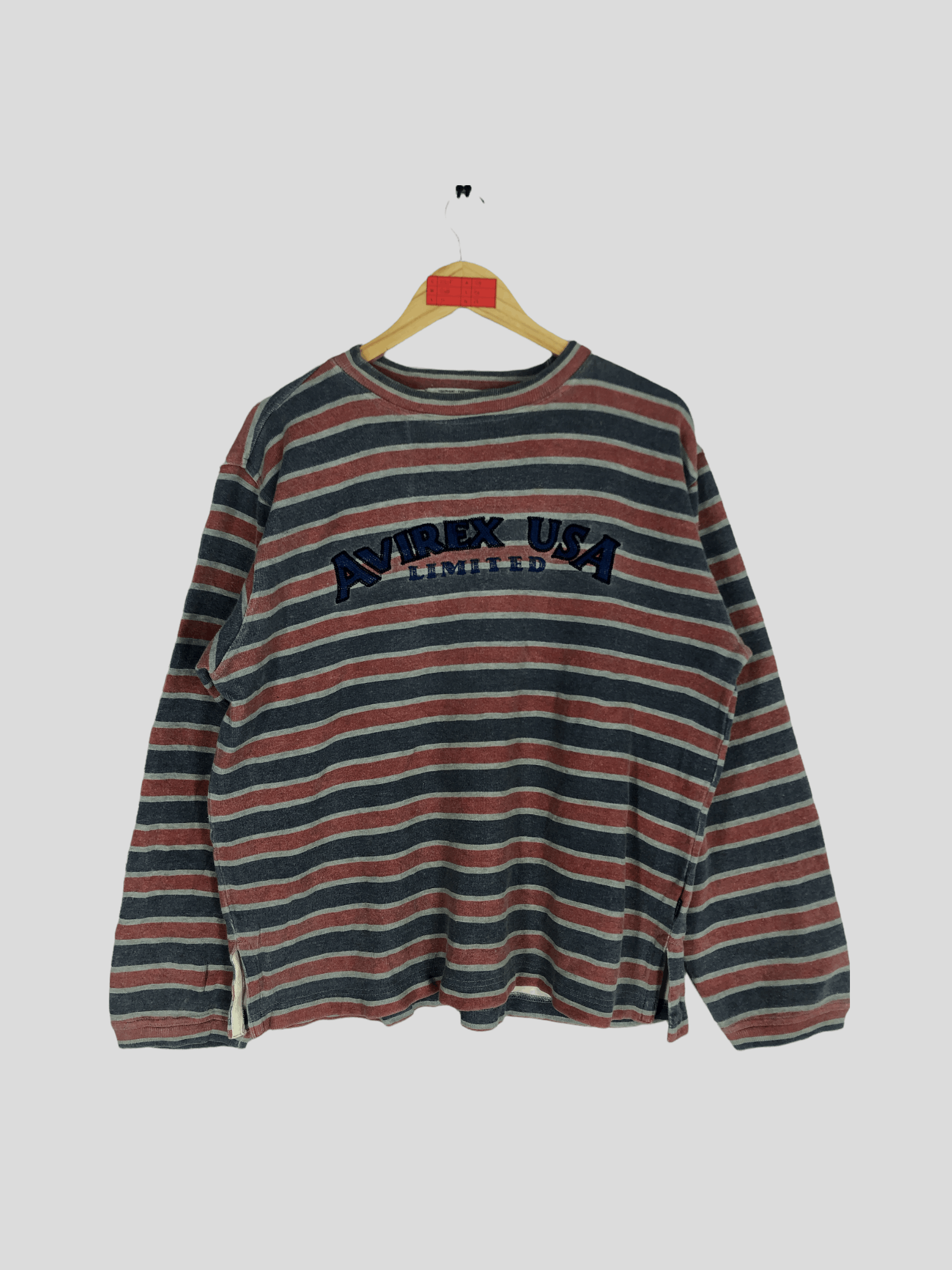 Avirex USA LTD Sweatshirt Crewneck Pullover Striped Design