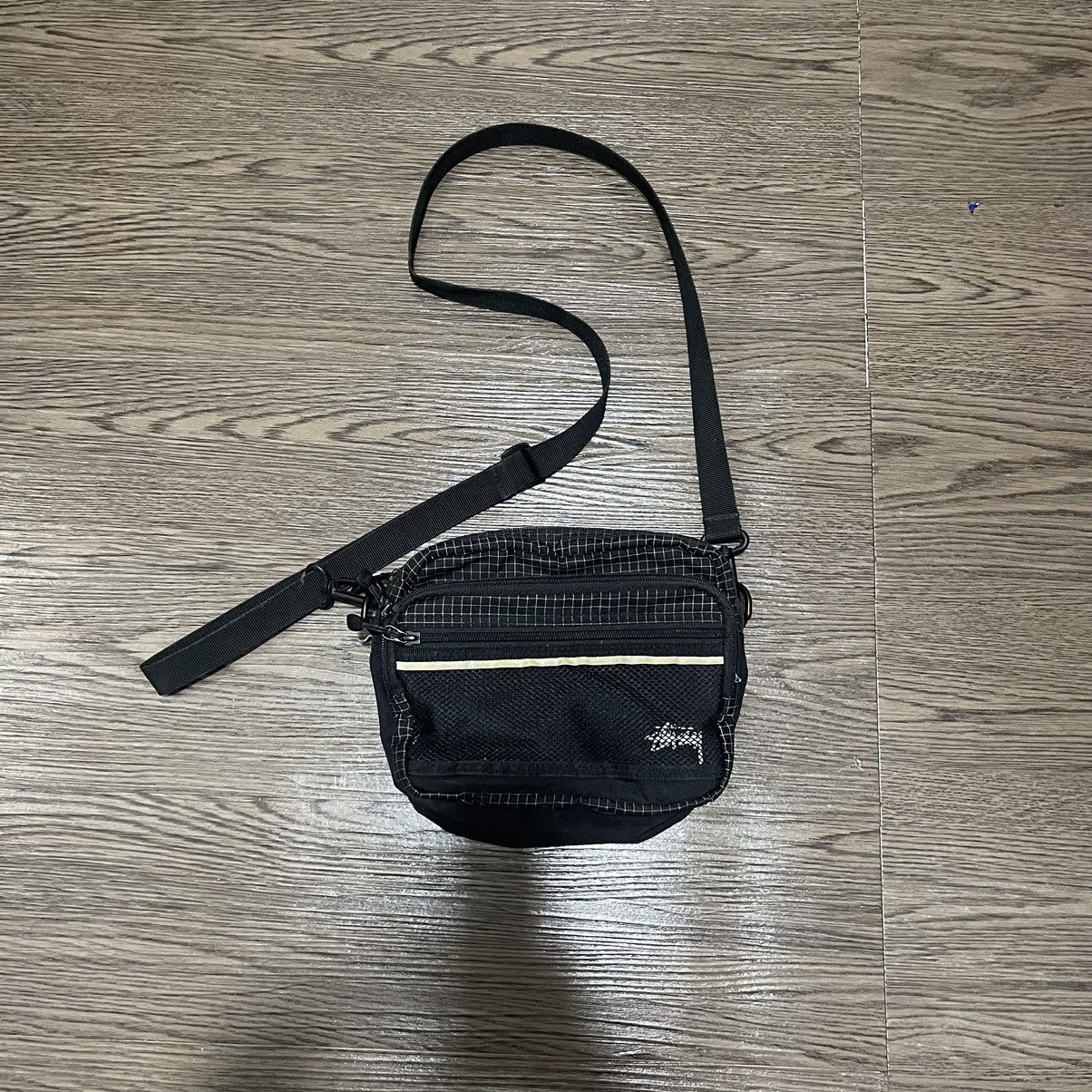 Streetwear × Stussy × Vintage Stussy Diamond Ripstop Shoulder Bag 
