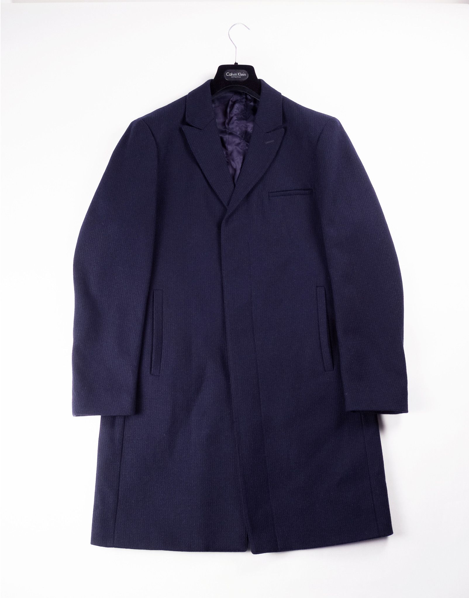 Calvin Klein NWOT Calvin Klein Blue Long Overcoat XL Size US XL / EU 56 / 4 - 3 Thumbnail
