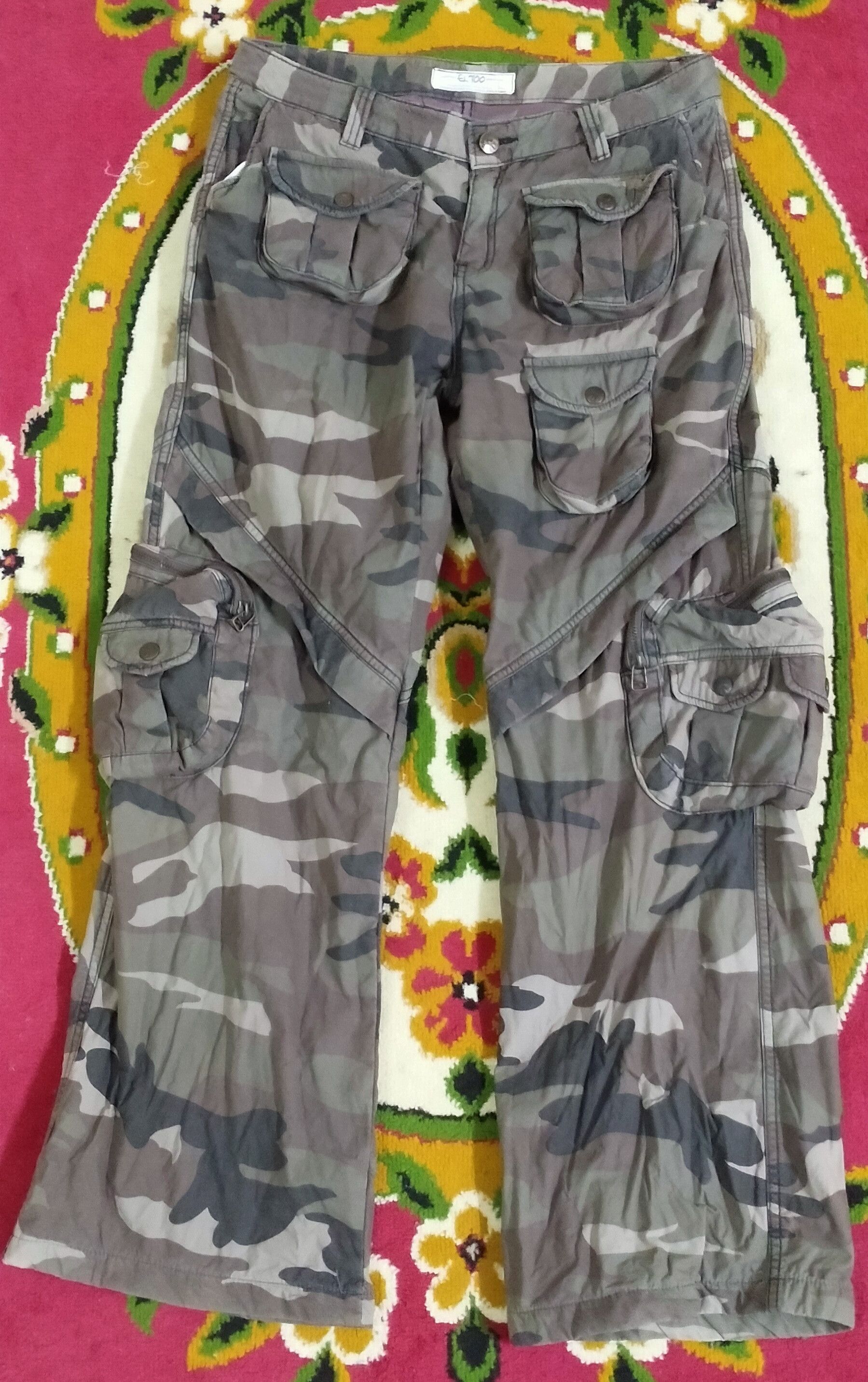 Other EL Too camouflage multi pocket cargo pants Size US 32 / EU 48 - 1 Thumbnail