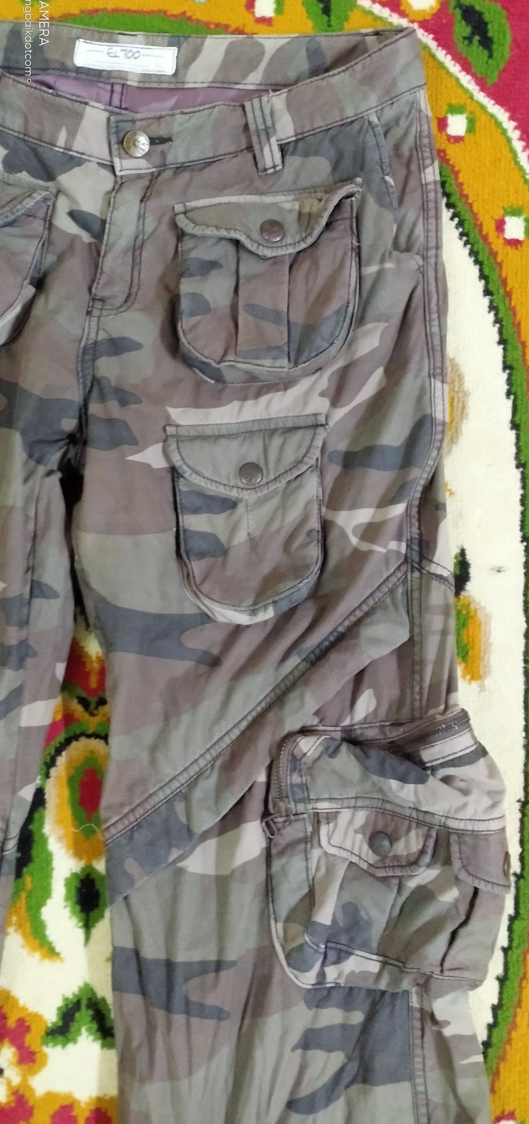 Other EL Too camouflage multi pocket cargo pants Size US 32 / EU 48 - 7 Thumbnail