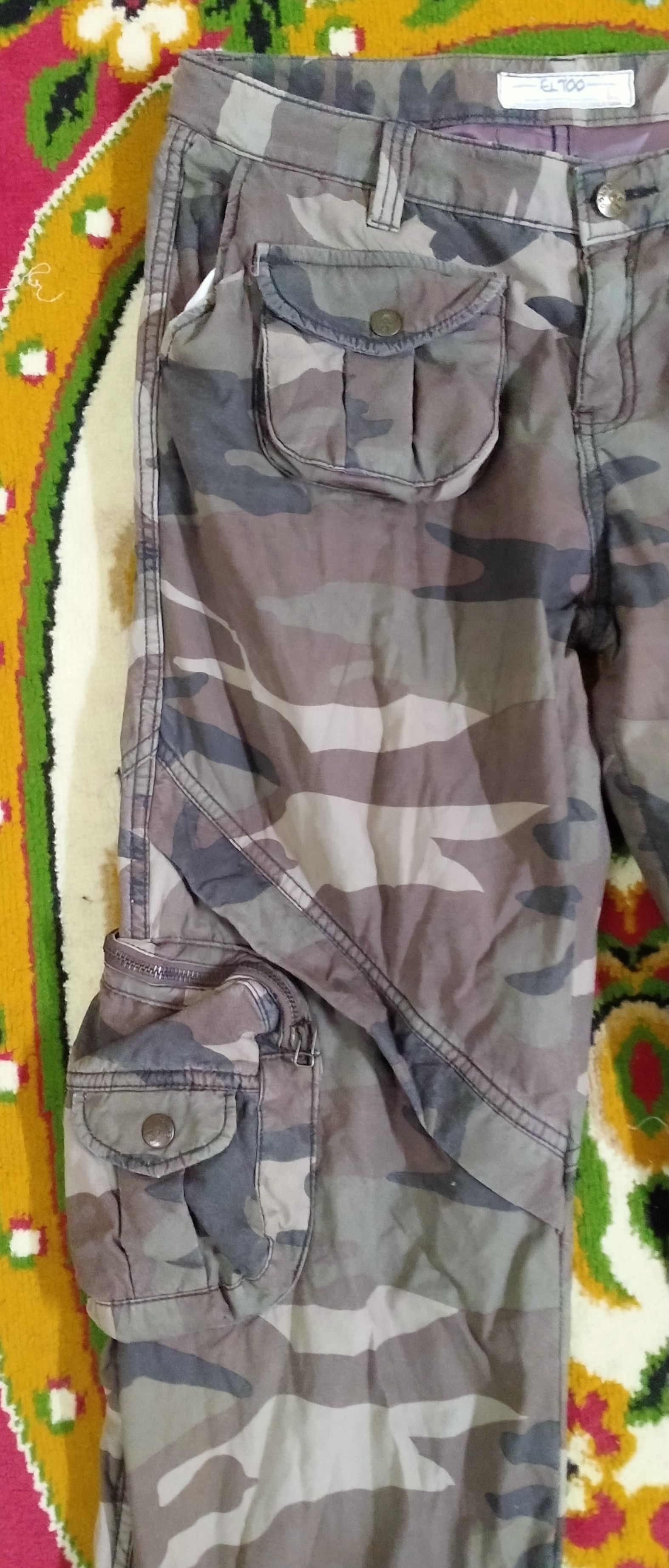 Other EL Too camouflage multi pocket cargo pants Size US 32 / EU 48 - 6 Thumbnail