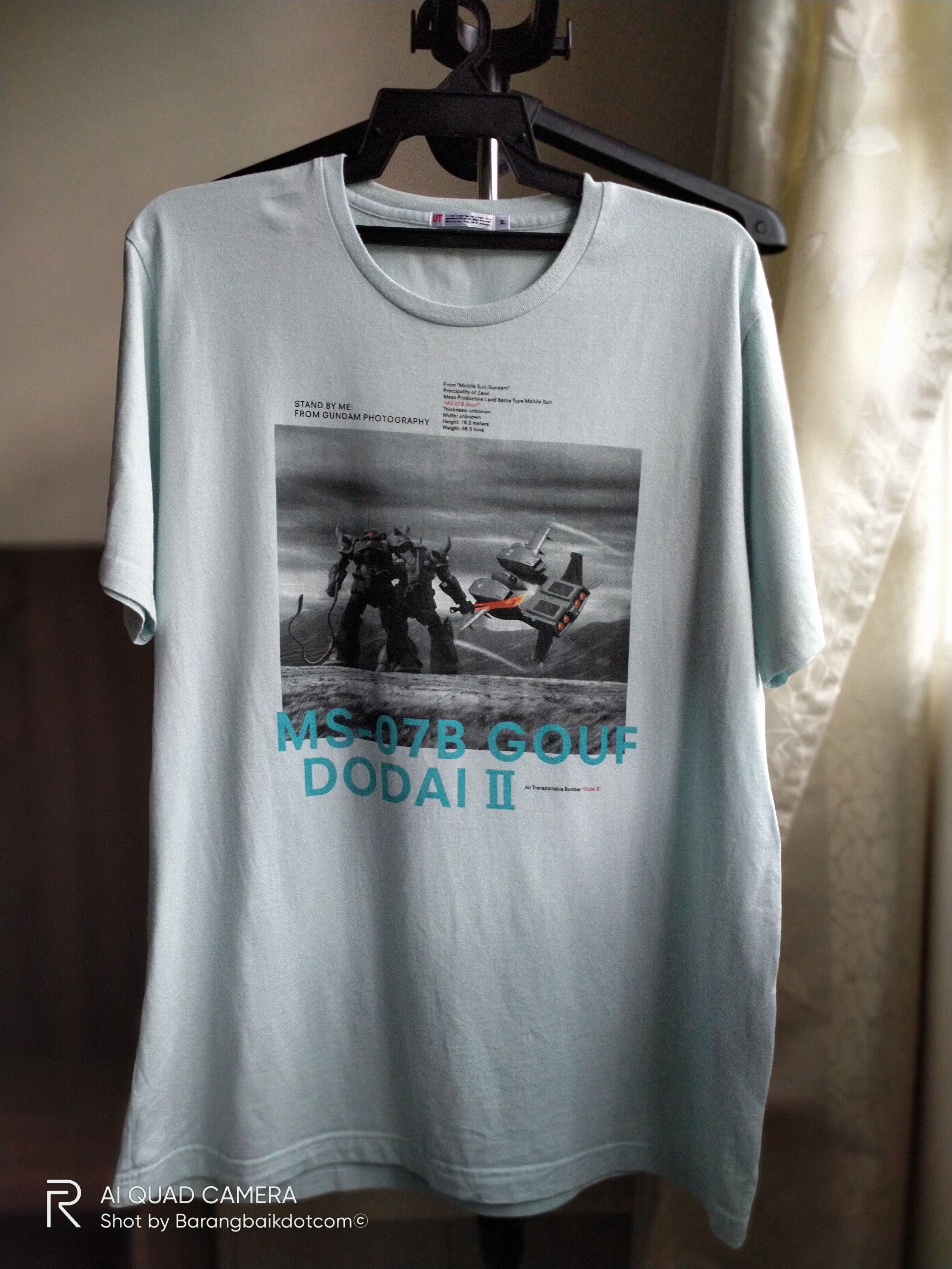 Japanese Brand Bandai Robots Mobile Suit Gundam Dodai II still photo tee Size US XL / EU 56 / 4 - 1 Thumbnail