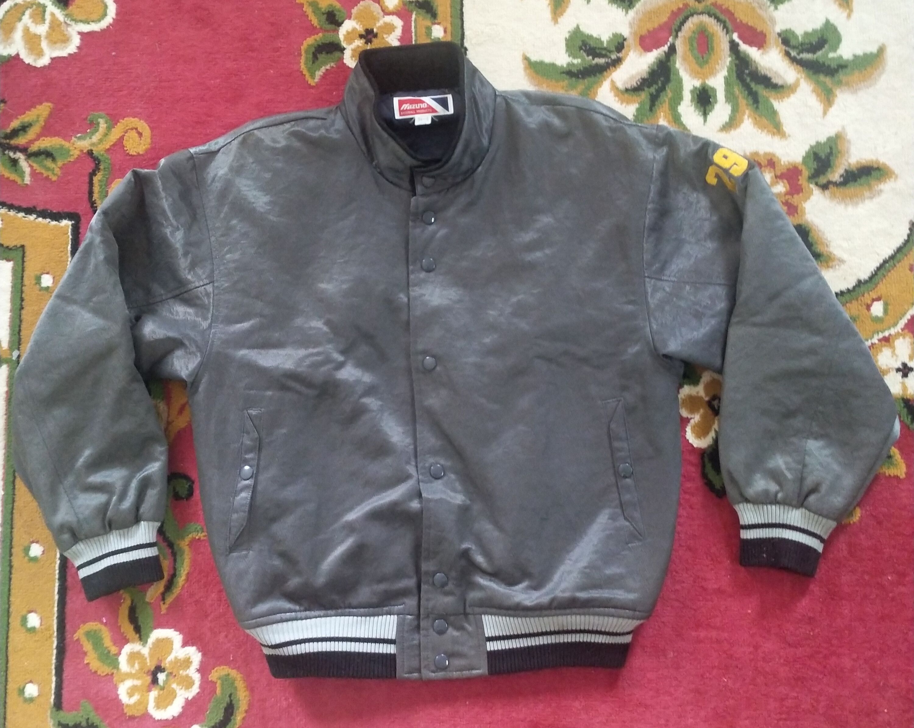 Japanese Brand Vintage 90s Mizuno baseball snap button coach jacket Size US XL / EU 56 / 4 - 1 Thumbnail