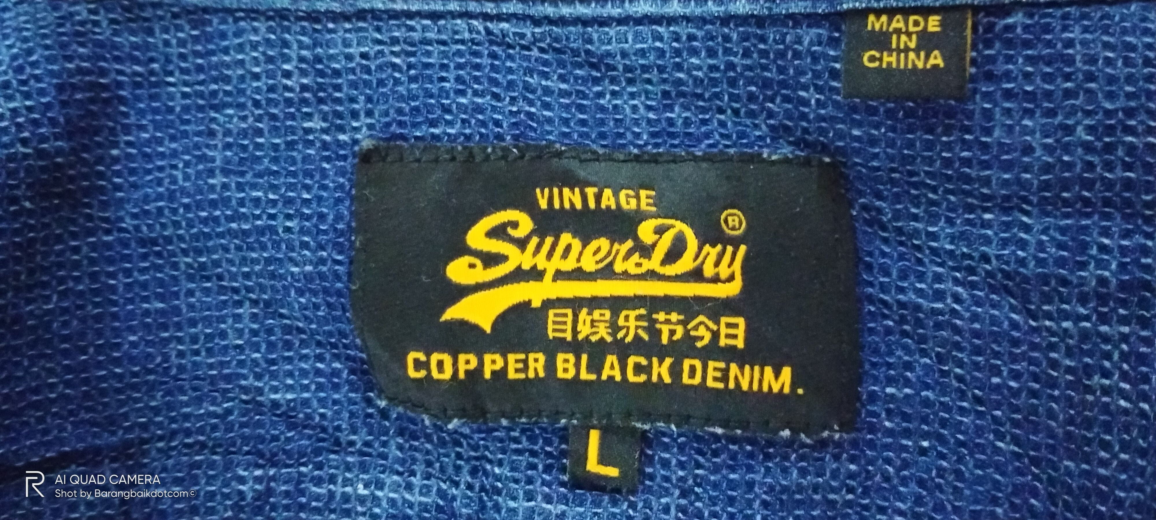 Japanese Brand × Superdry Superdry blue denim l/s button up shirt Size US L / EU 52-54 / 3 - 11 Thumbnail