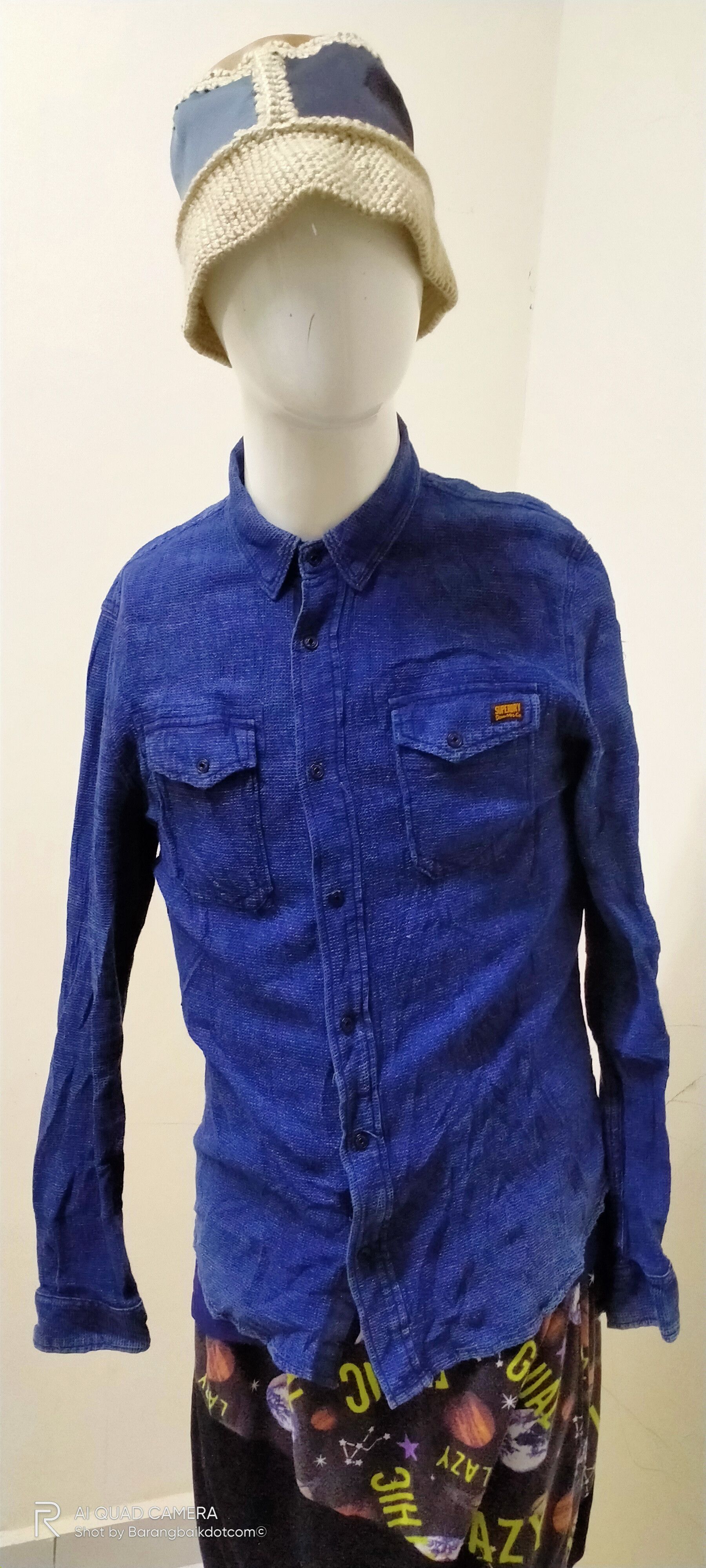 Japanese Brand × Superdry Superdry blue denim l/s button up shirt Size US L / EU 52-54 / 3 - 5 Thumbnail