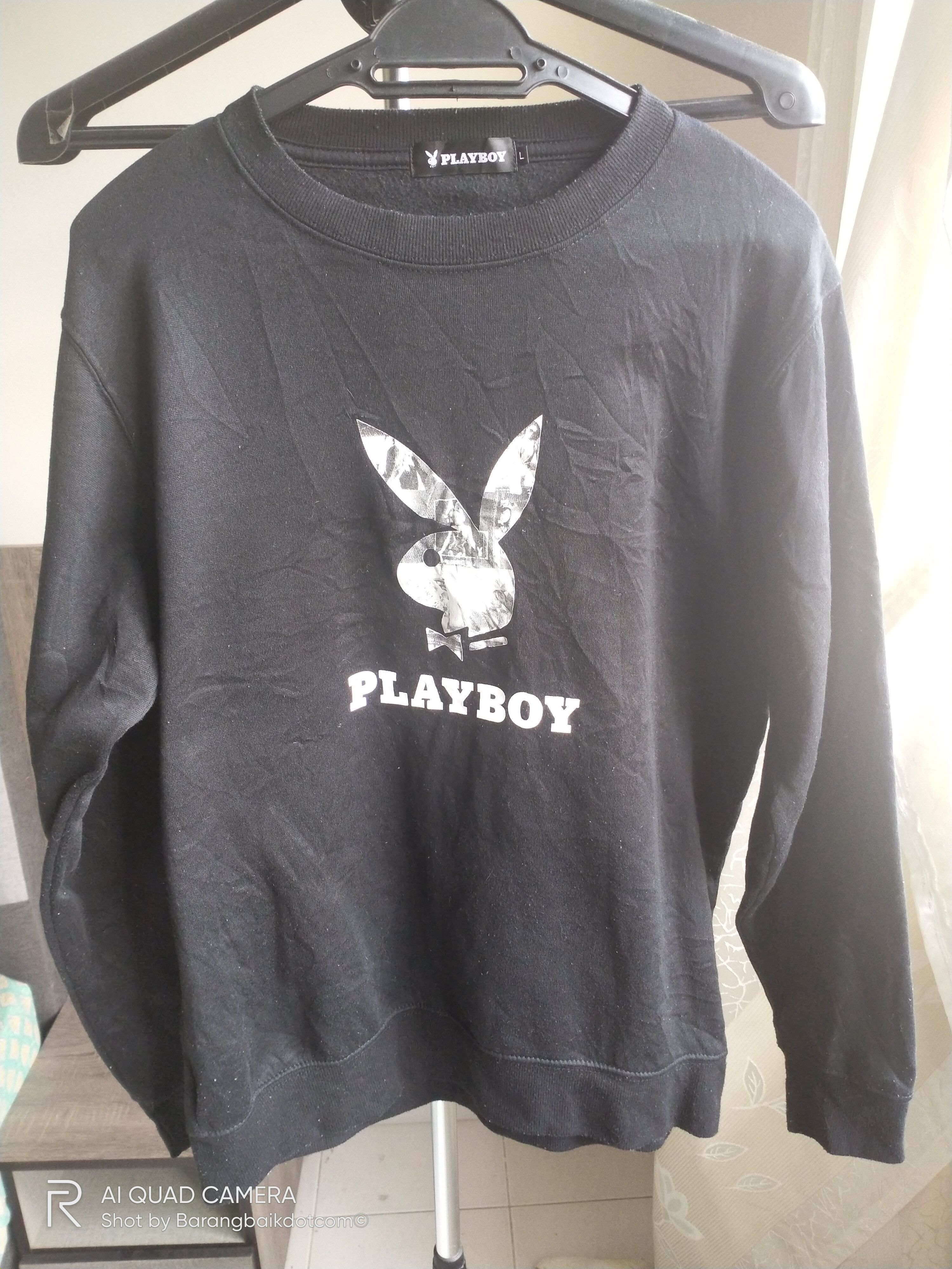 Playboy × Vintage Vintage Playboy spellout crewneck pullover sweater Size US L / EU 52-54 / 3 - 1 Thumbnail