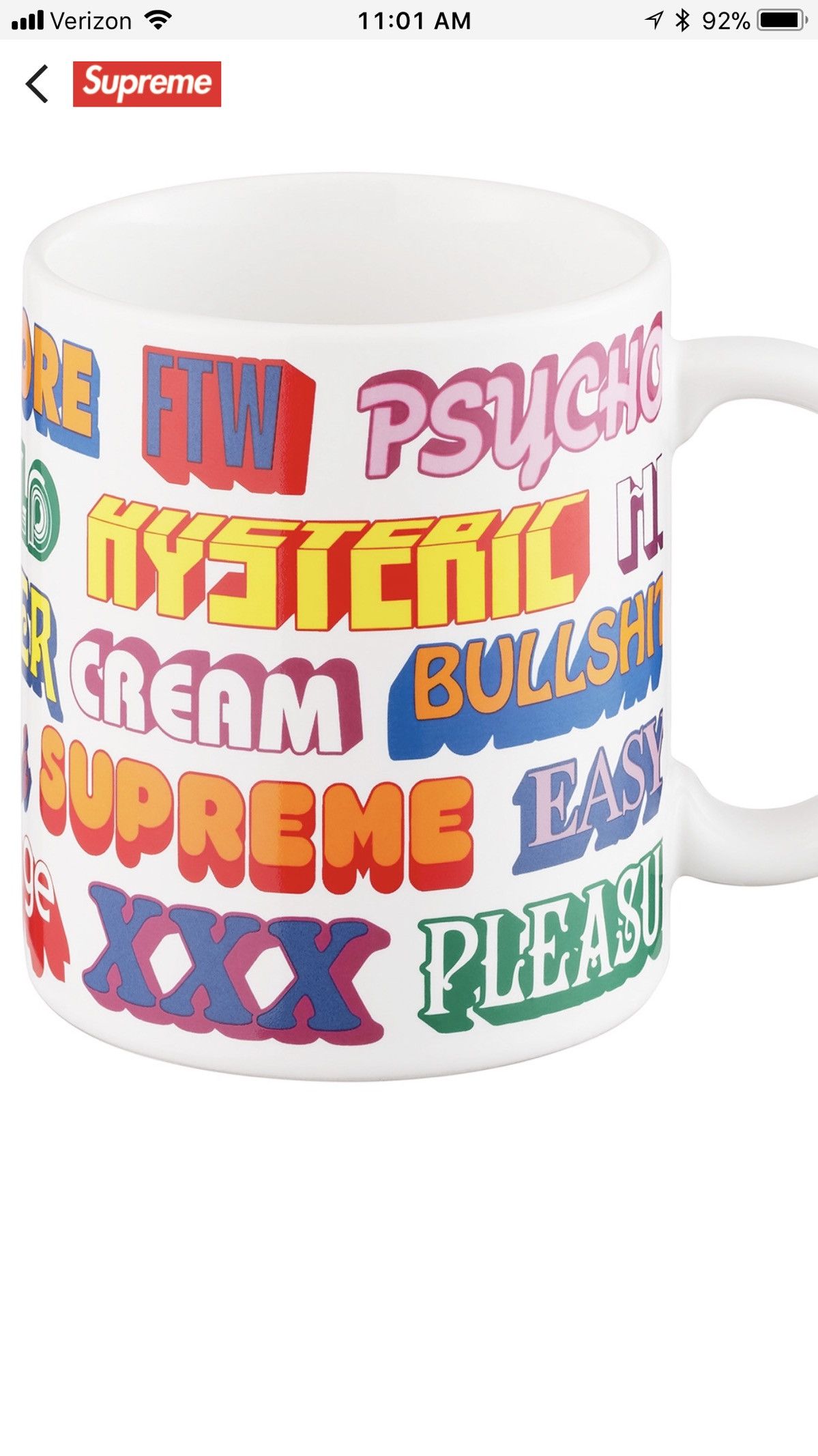 Supreme®/Deneen Camper Mug Supreme Deneen Camper Mug (SS25) - $38