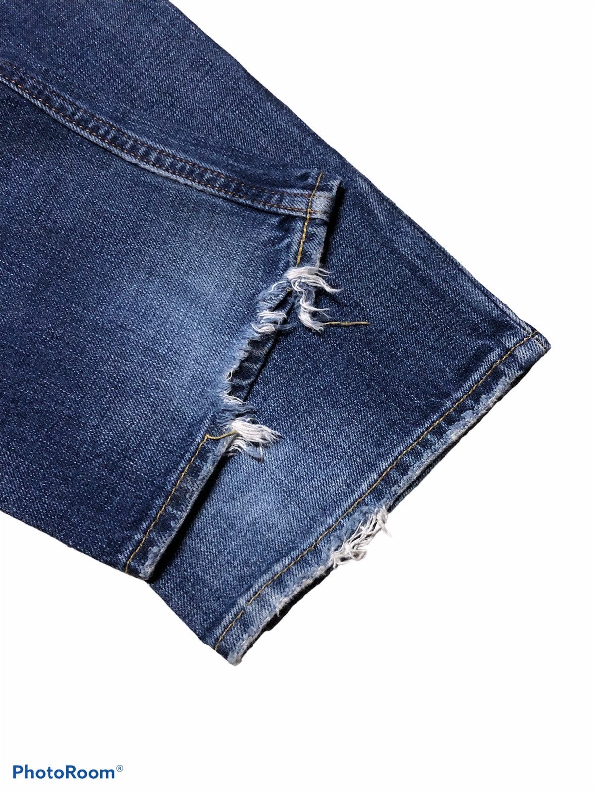 Hollister HOLLISTER DISTRESSED WASHED BLUE DENIM Size US 32 / EU 48 - 3 Thumbnail