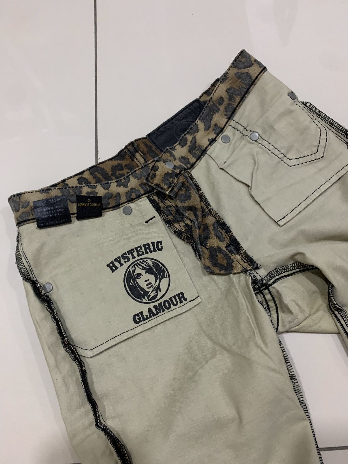 Designer × Hysteric Glamour × Japanese Brand HYSTERIC GLAMOUR CHEETAH MOTIVE DENIM PANTS Size 26" / US 2 / IT 38 - 6 Thumbnail
