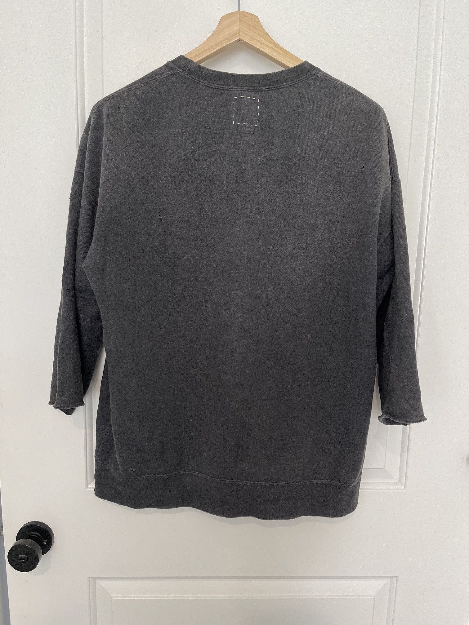 Visvim FW21 Jumbo Sweat 3/4 Crash Black | Grailed