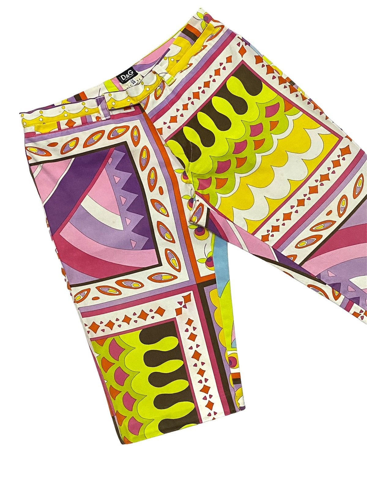 Designer × Dolce & Gabbana Vintage Dolce & Gabana Multicolour Psychedelic Shorts Pants Size US 30 / EU 46 - 20 Thumbnail