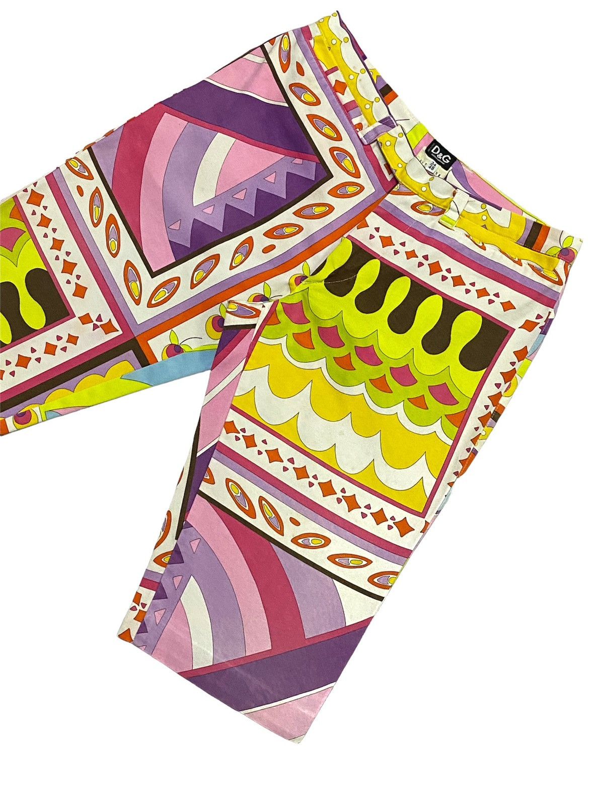 Designer × Dolce & Gabbana Vintage Dolce & Gabana Multicolour Psychedelic Shorts Pants Size US 30 / EU 46 - 19 Thumbnail