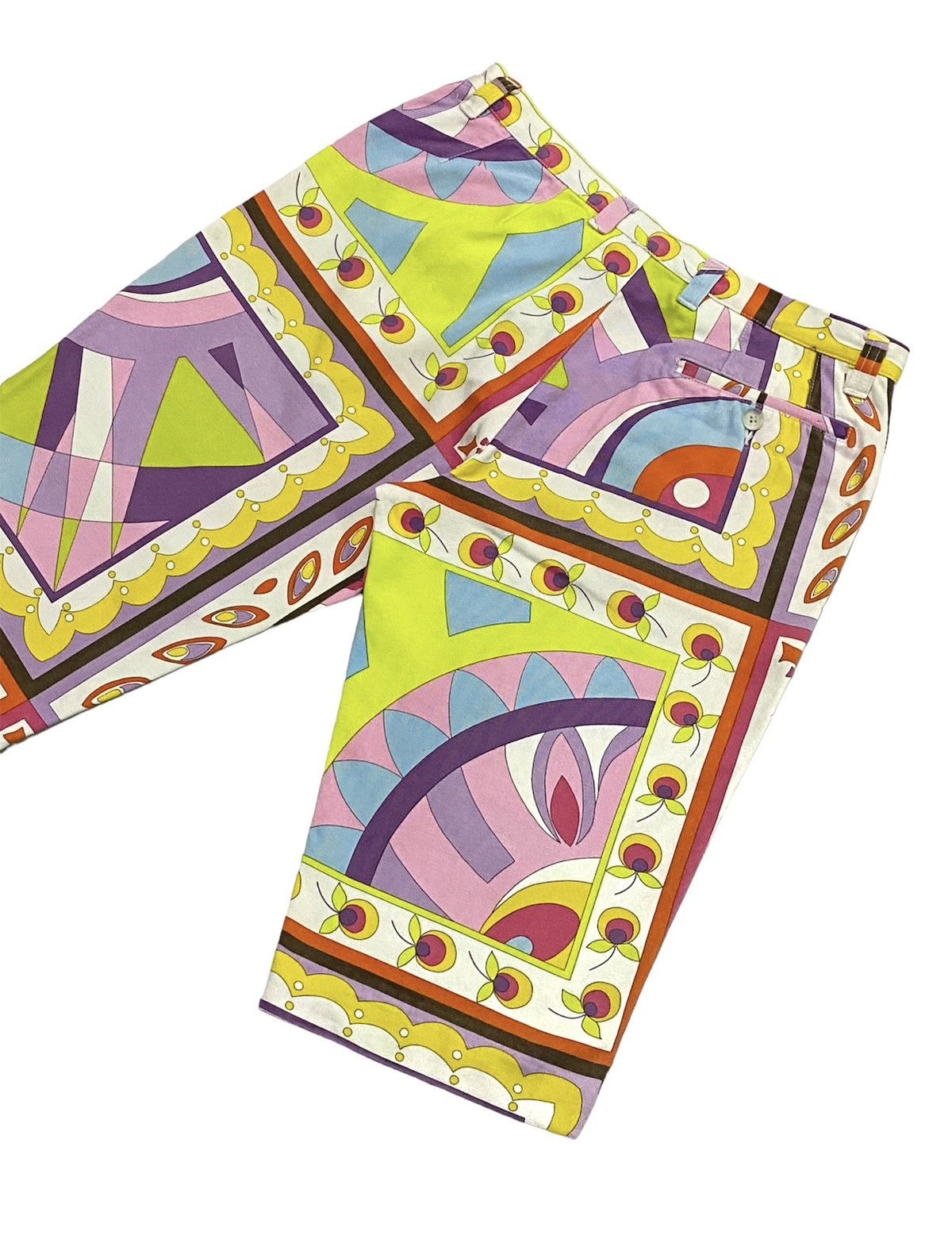 Designer × Dolce & Gabbana Vintage Dolce & Gabana Multicolour Psychedelic Shorts Pants Size US 30 / EU 46 - 21 Thumbnail
