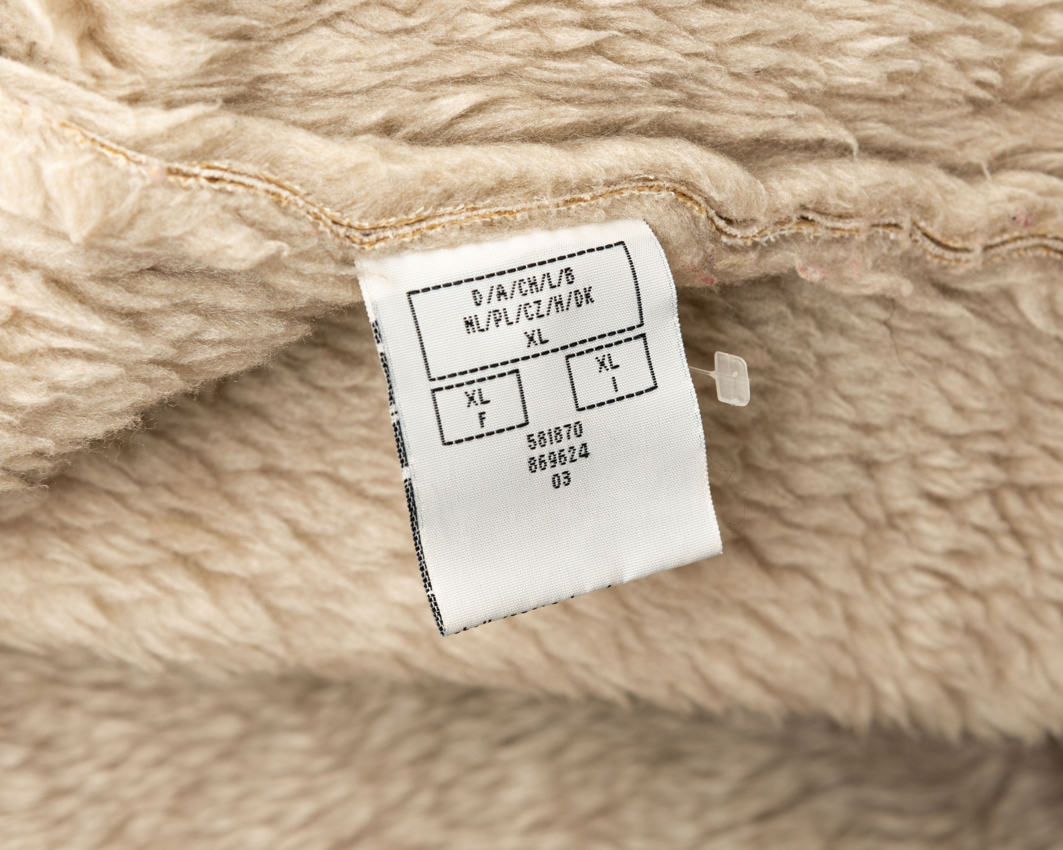 Vintage M Faux Suede Leather Fur Shearling Afghan Jacket Over Coat Size M / US 6-8 / IT 42-44 - 7 Thumbnail