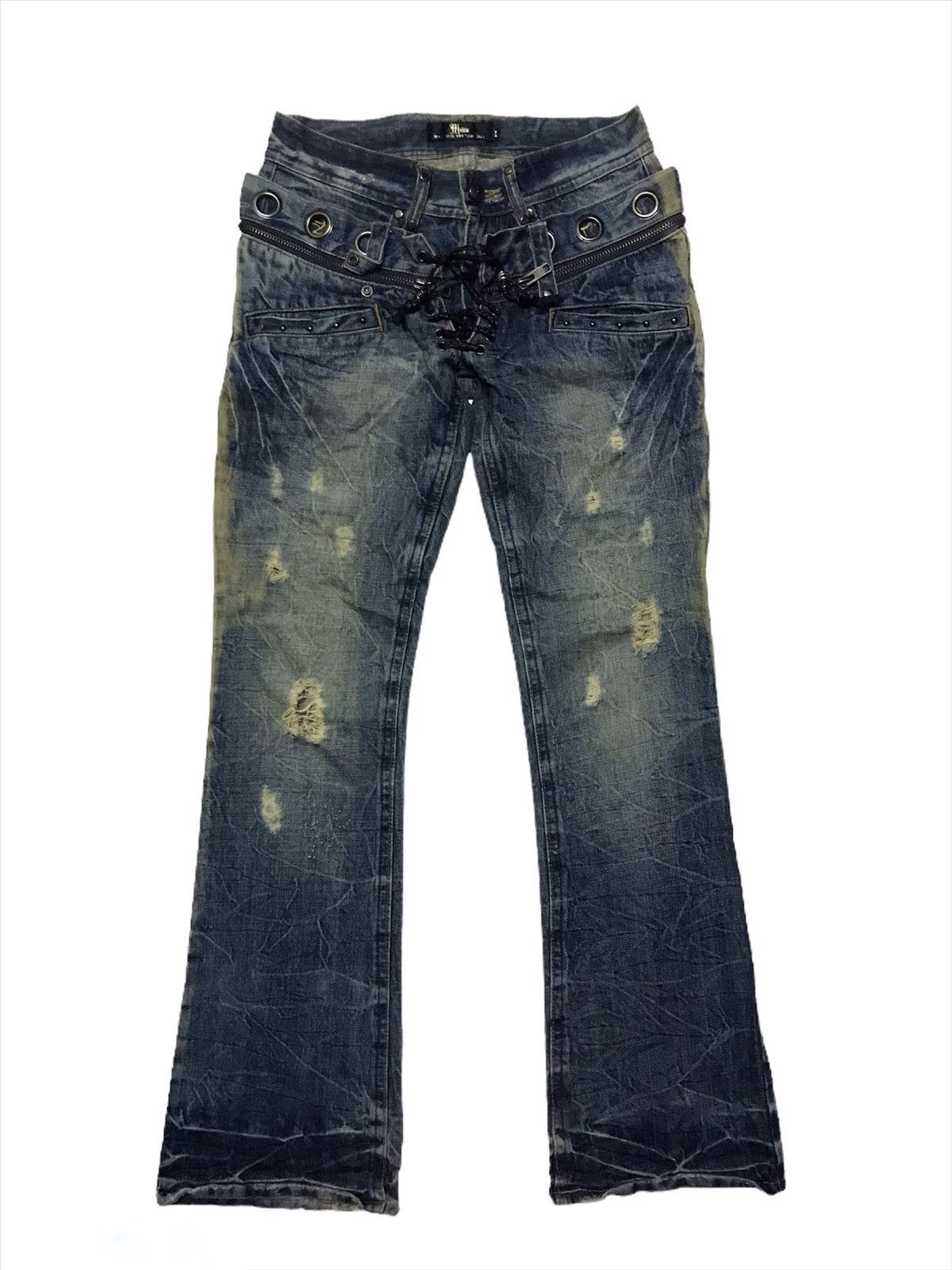 Hysteric Glamour × Japanese Brand Midas double waist jeans