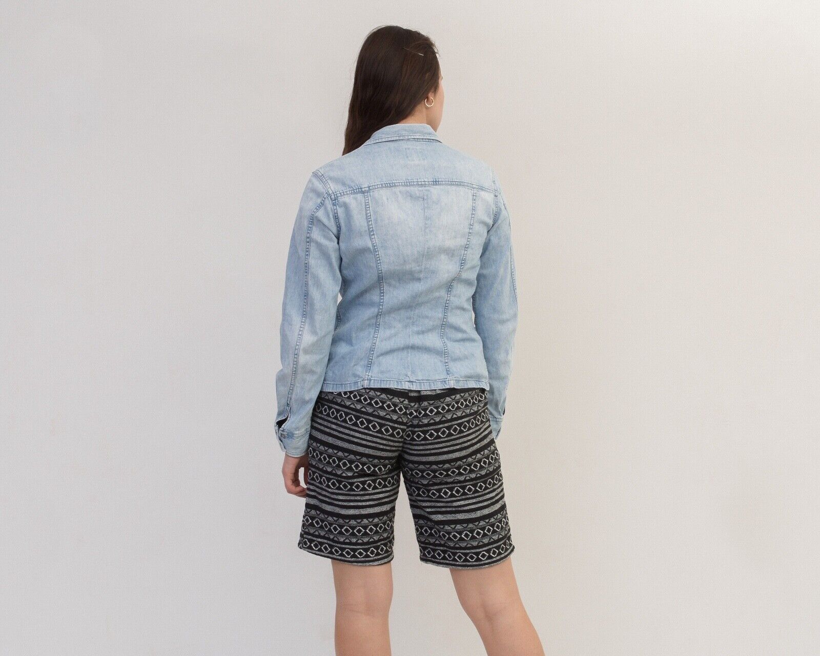 Diesel × Vintage Women's Denim Shirt Jacket Blue Snap Buttons Blazer Top Size M / US 6-8 / IT 42-44 - 4 Thumbnail