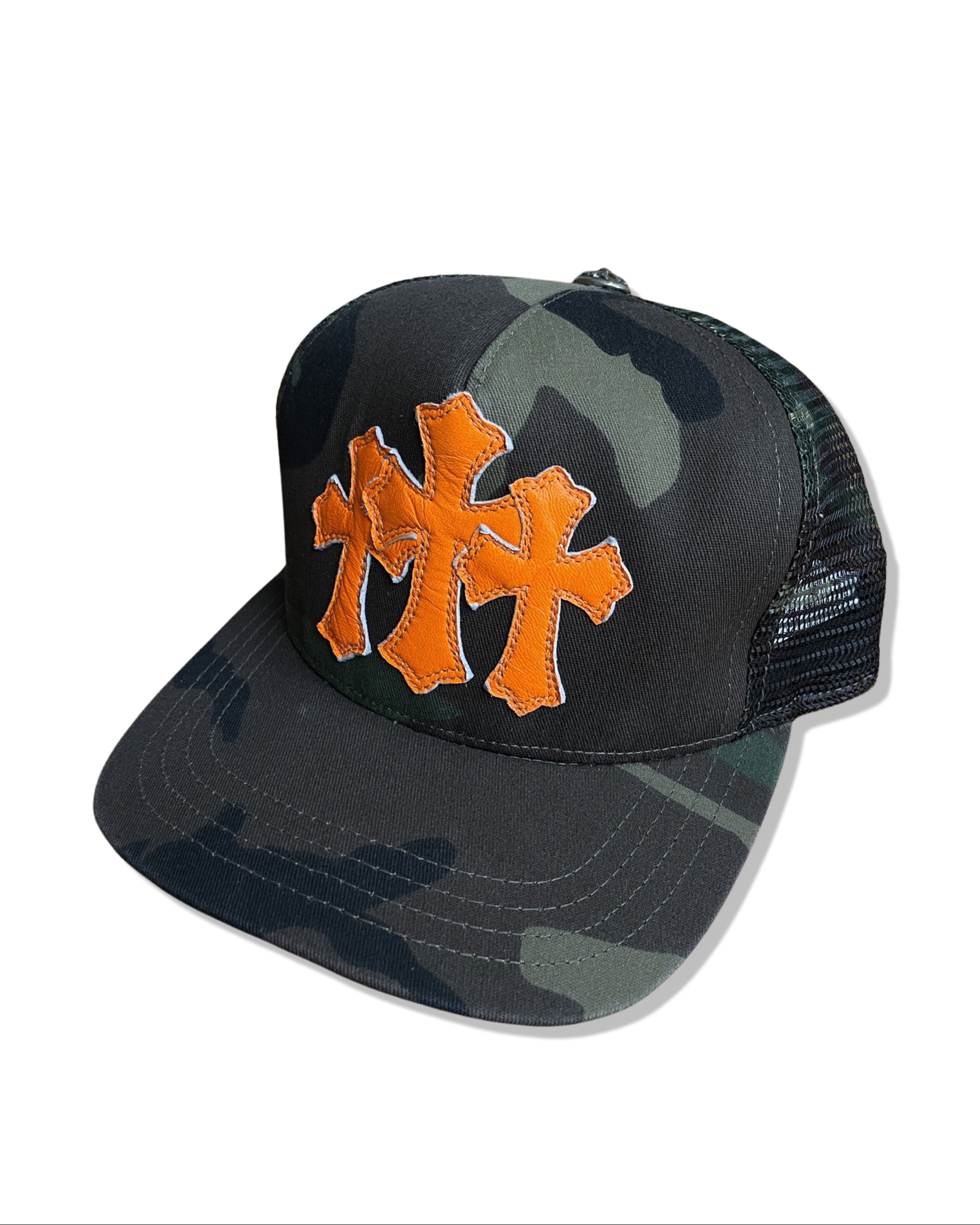 Chrome hearts Cemetery Orange Trucker Cap main image 0