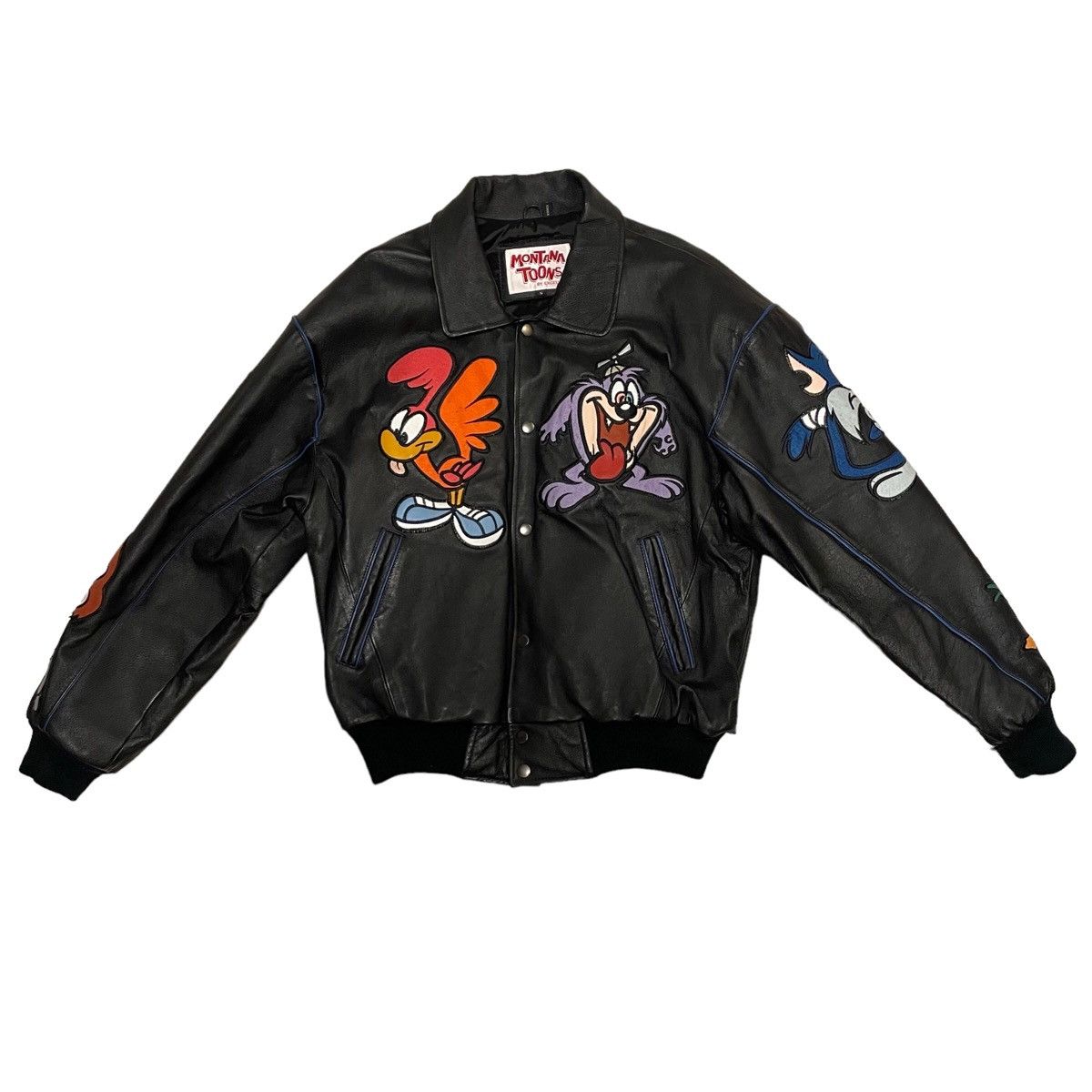 Vintage Montana Tiny Toons Adventures Embroidered Leather