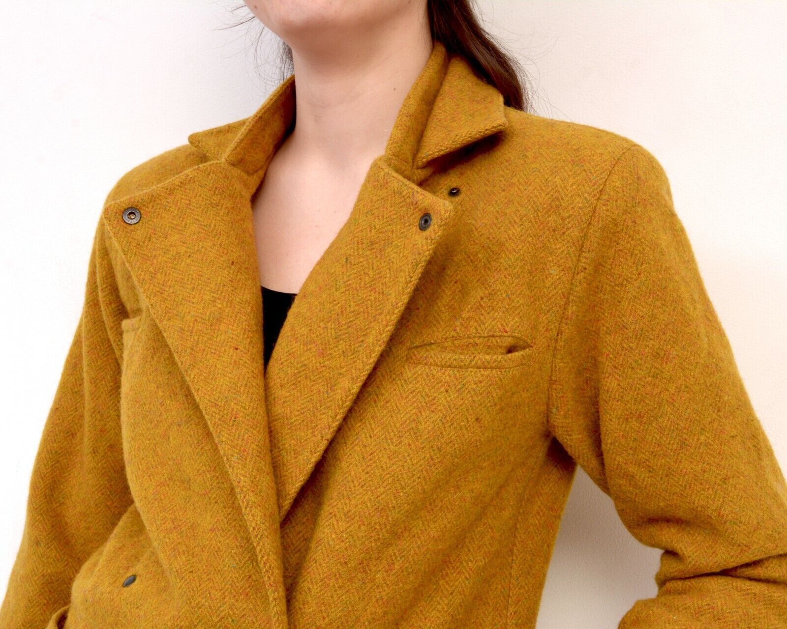 Smartwool × Vintage blazer Women Wool Coat Jacket Overcoat Snap Double Breasted Size S / US 4 / IT 40 - 6 Thumbnail