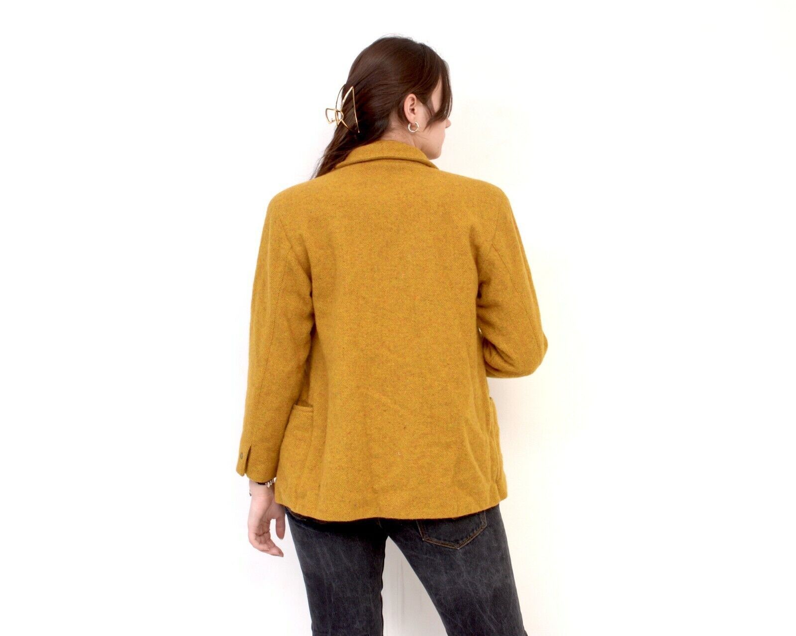 Smartwool × Vintage blazer Women Wool Coat Jacket Overcoat Snap Double Breasted Size S / US 4 / IT 40 - 5 Thumbnail