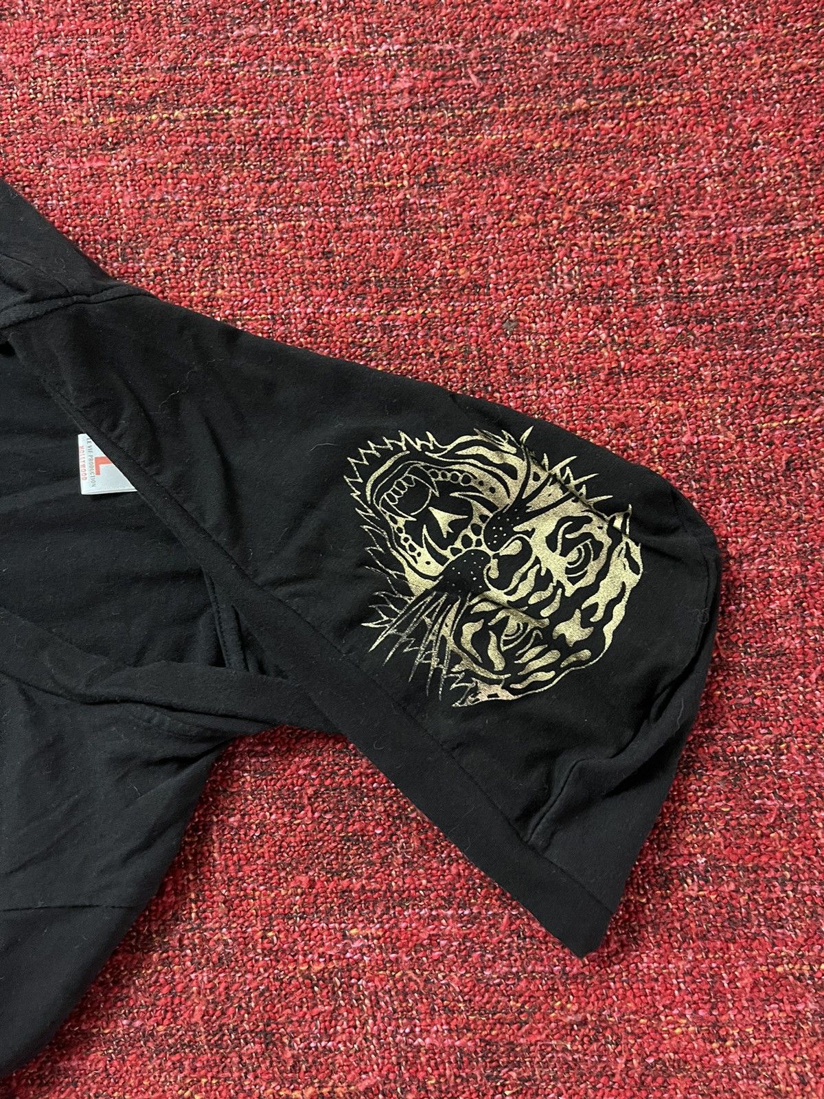 Christian Audigier × Ed Hardy × Vintage Ed hardy by Christian Audigier Y2K vintage hooded longsleeve Size US L / EU 52-54 / 3 - 4 Thumbnail