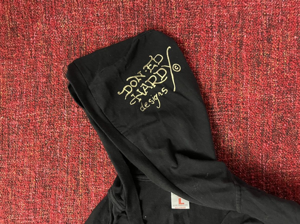 Christian Audigier × Ed Hardy × Vintage Ed hardy by Christian Audigier Y2K vintage hooded longsleeve Size US L / EU 52-54 / 3 - 5 Thumbnail