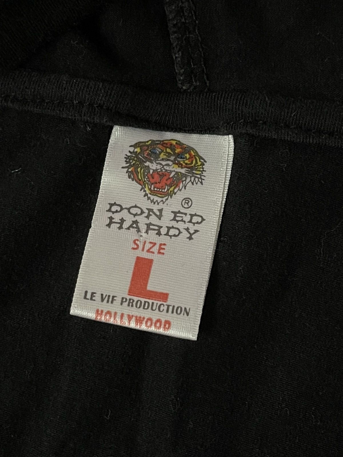 Christian Audigier × Ed Hardy × Vintage Ed hardy by Christian Audigier Y2K vintage hooded longsleeve Size US L / EU 52-54 / 3 - 8 Thumbnail