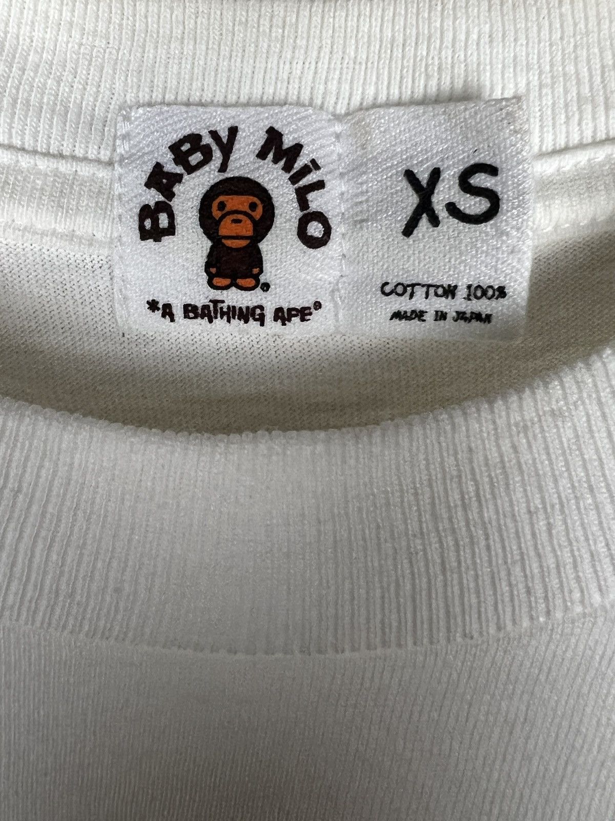 Bape Vintage 2004 Bape Baby Milo Tshirt Size US XS / EU 42 / 0 - 5 Thumbnail