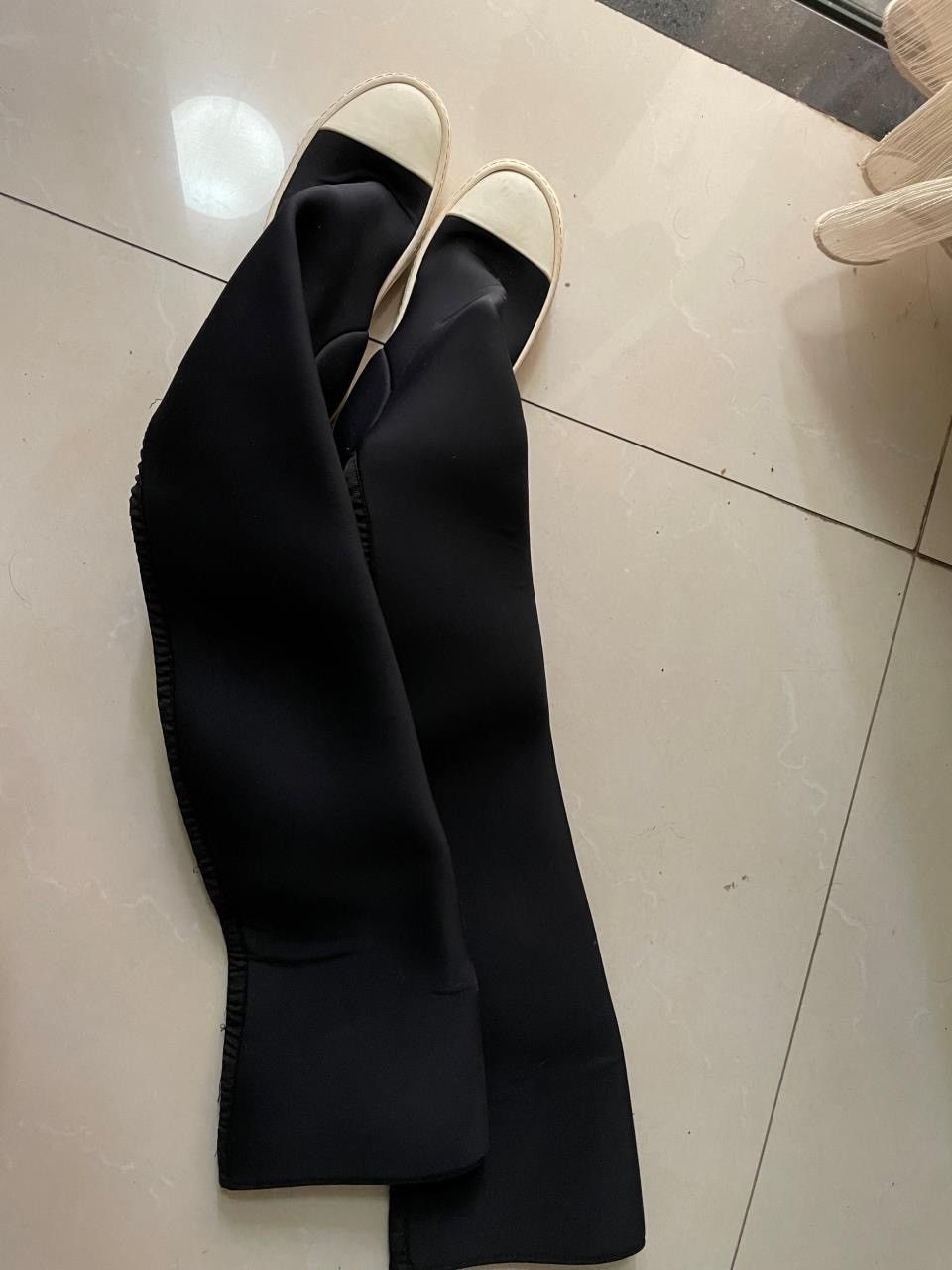 Rick Owens sz36-Rick Owens drkshdw knee-high stocking sock ramones Size US 6 / IT 36 - 1 Thumbnail
