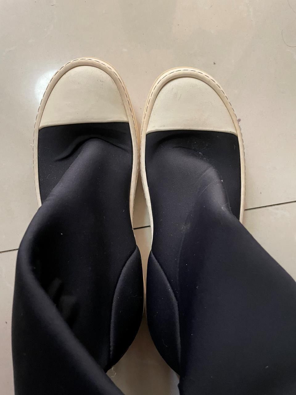 Rick Owens sz36-Rick Owens drkshdw knee-high stocking sock ramones Size US 6 / IT 36 - 3 Thumbnail
