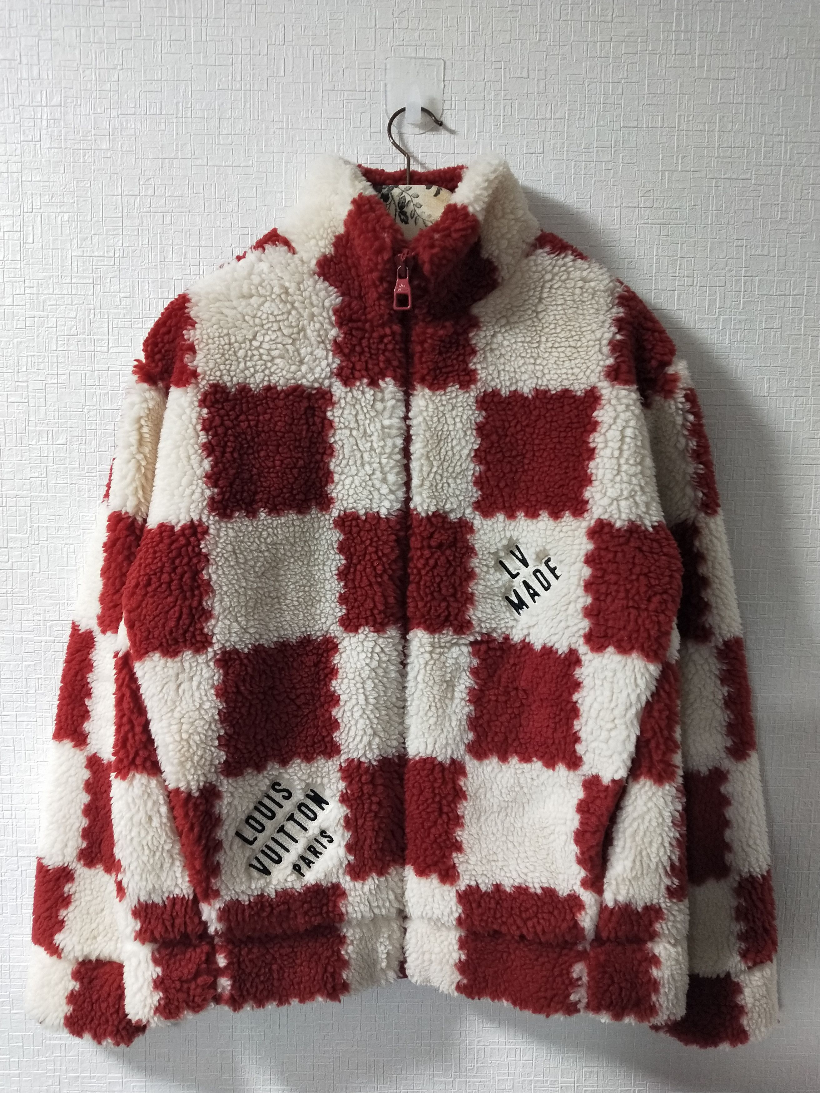 Louis Vuitton Jacquard Damier Fleece Blouson Jacket Size US M / EU 48-50 / 2 - 1 Thumbnail