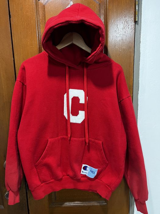 Champion varsity c on sale logo pullover hoodie