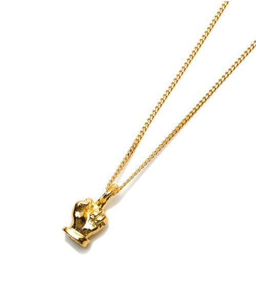 アクセサリー UNDERCOVER Fuck Finger necklace Undercover Undercover “FUCK FINGER” gold necklace | Grailed