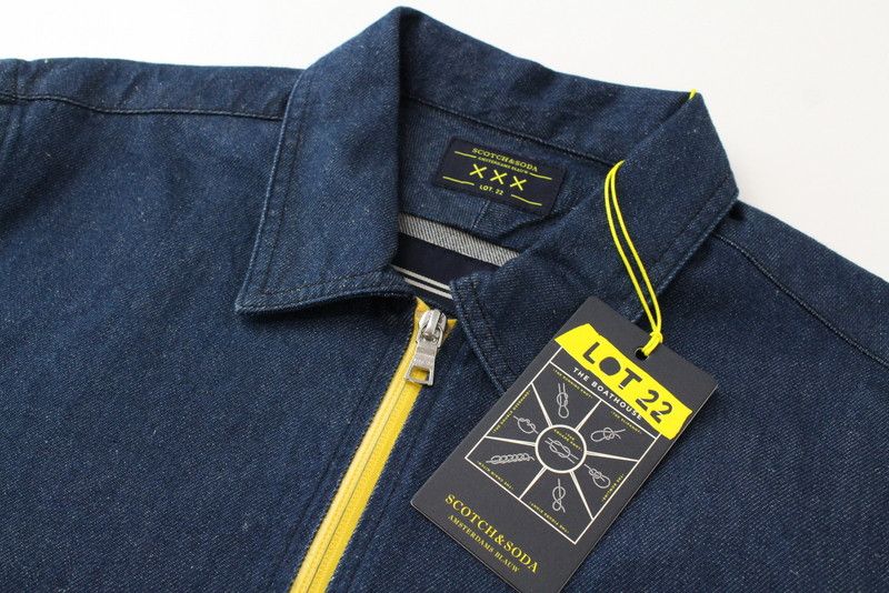 Scotch & Soda XXX LOT.22 ~XL Cotton Navy Half Zip Casual Shirt 44557 Size US XL / EU 56 / 4 - 3 Thumbnail