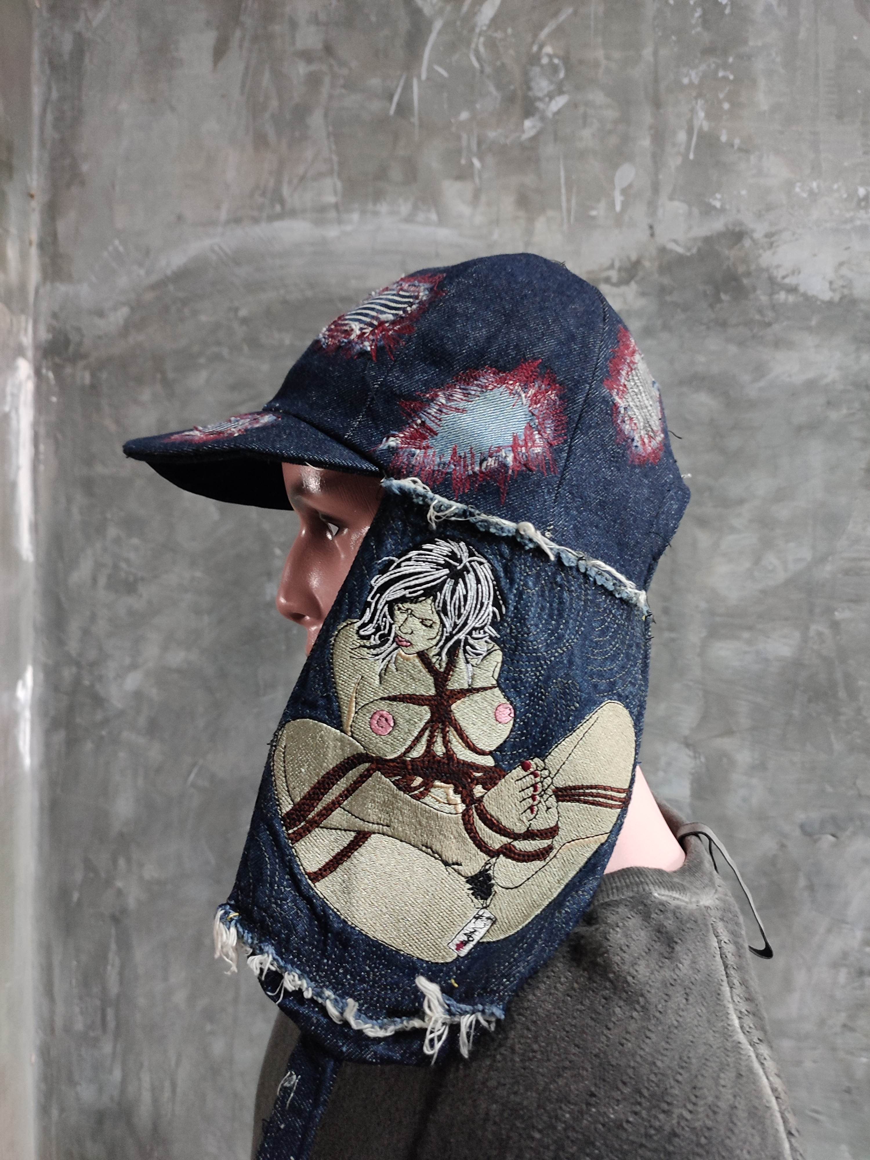 Other 🔥Custom Made Ear Flap Embroidery Bondage Bukkaku Hats Size ONE SIZE - 15 Thumbnail