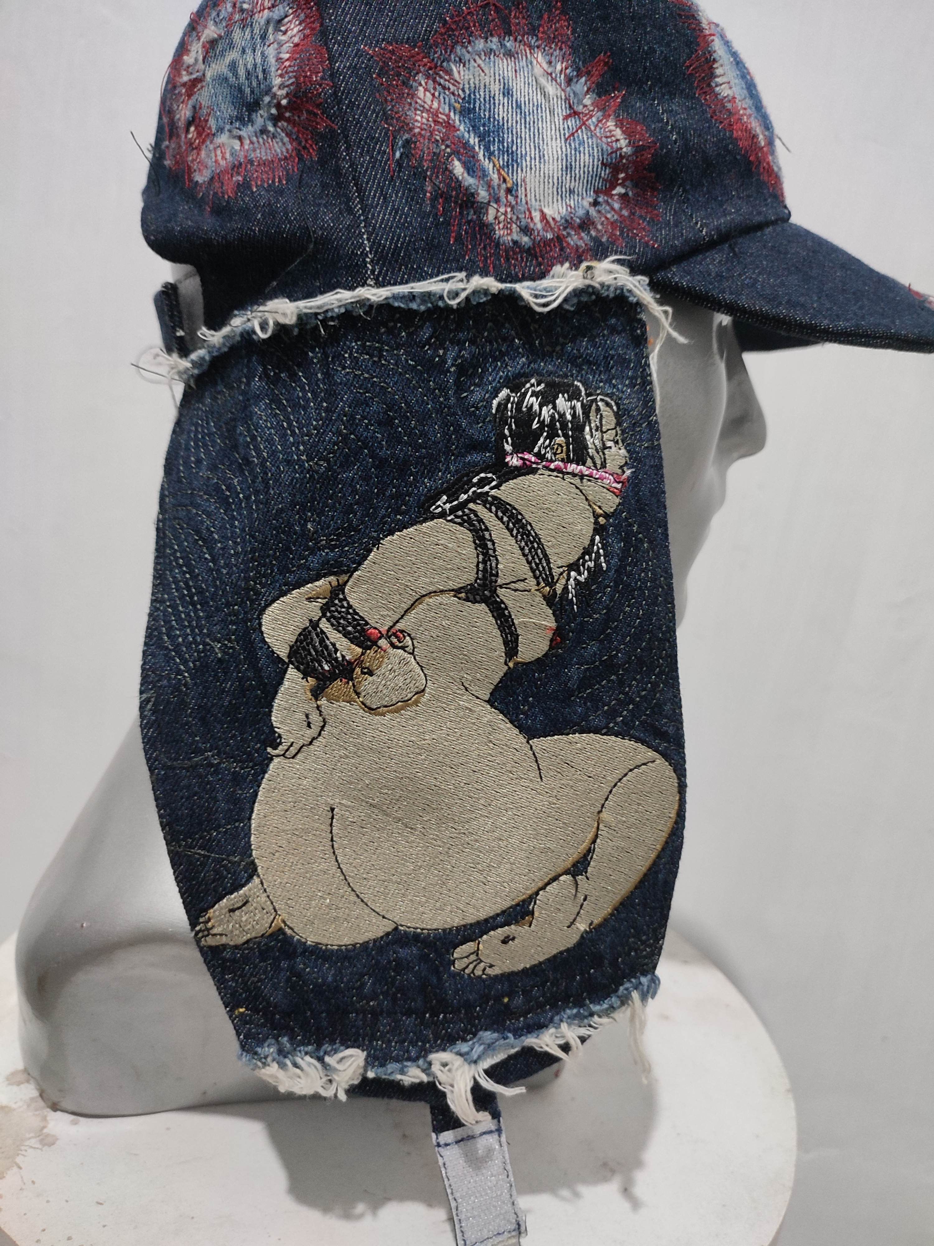 Other 🔥Custom Made Ear Flap Embroidery Bondage Bukkaku Hats Size ONE SIZE - 7 Thumbnail