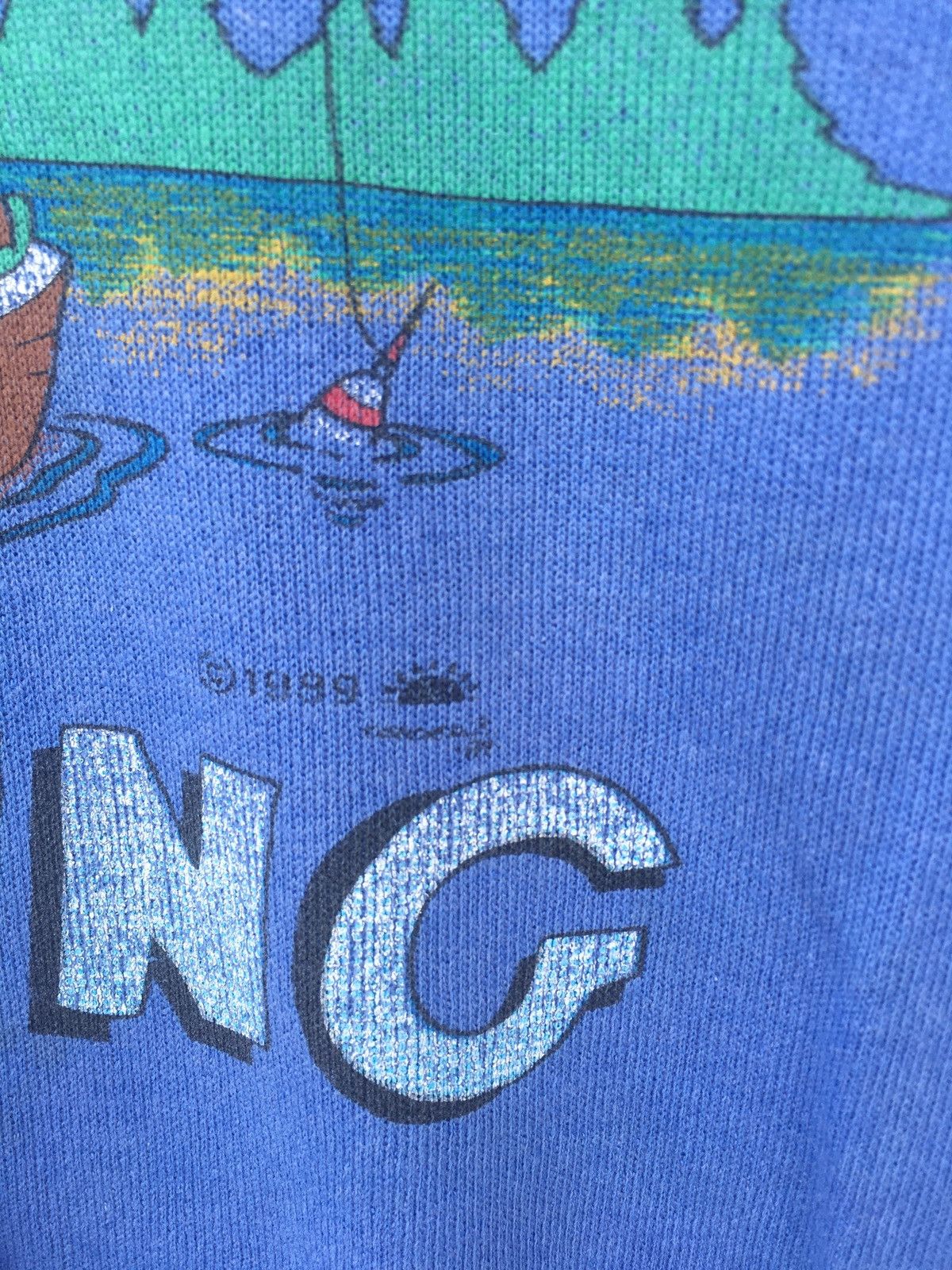 Hanes Vintag I’d Rather Be Fishing Hayward Wisconsin 1989 Sweater Size US M / EU 48-50 / 2 - 7 Thumbnail