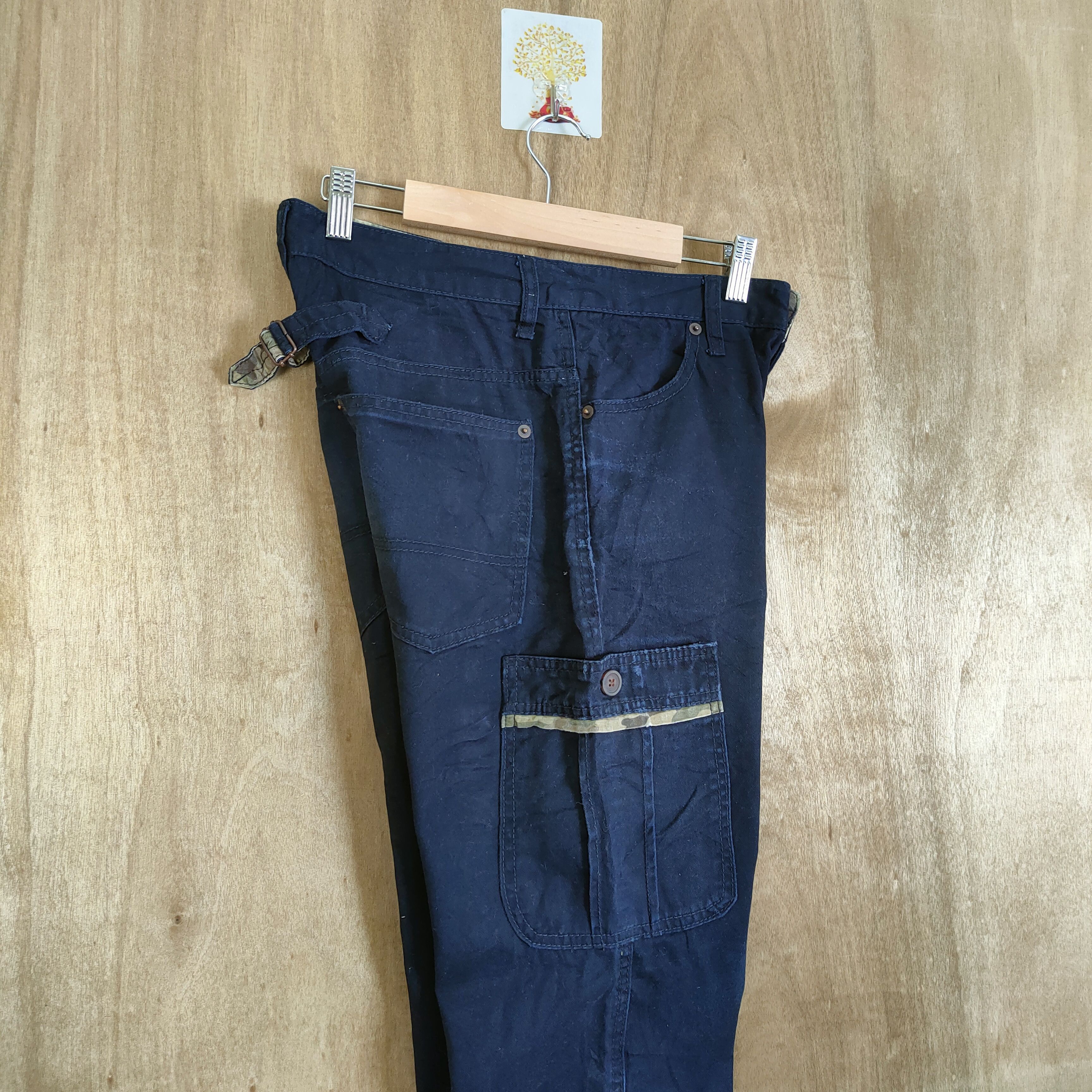 Japanese Brand × Vintage VINTAGE JAPANESE BRAND DARK BLUE CARGO PANTS #111 Size US 29 - 10 Thumbnail