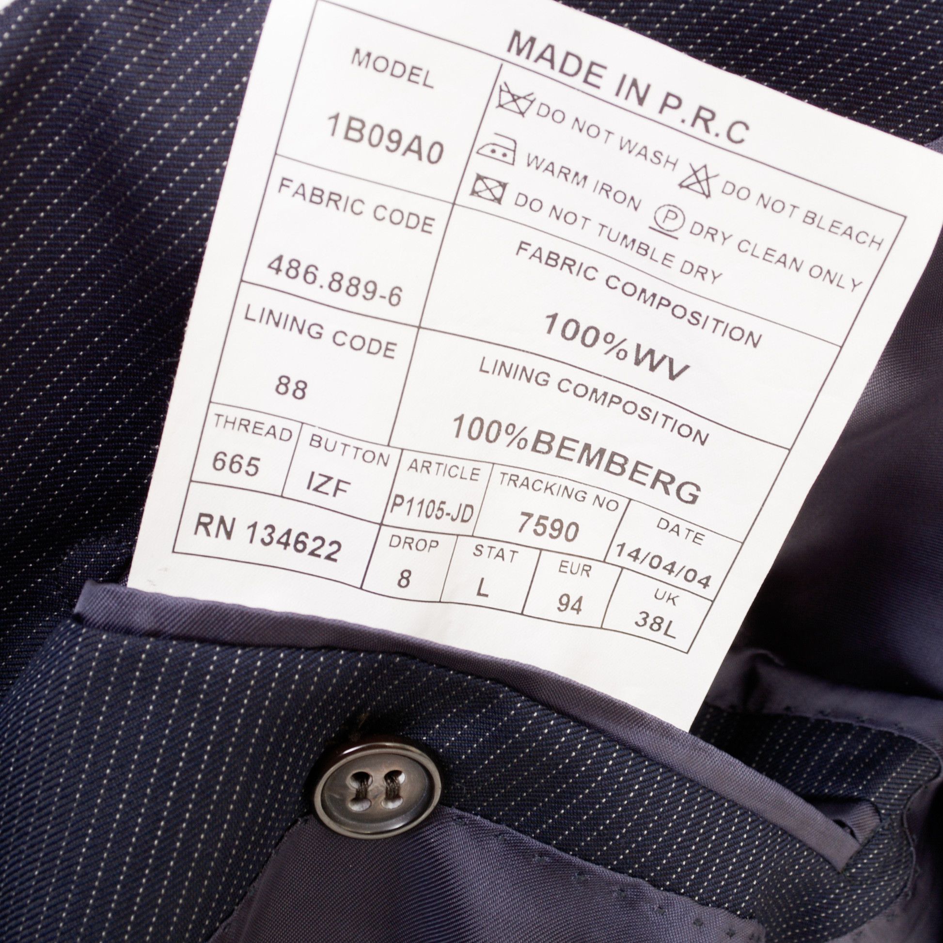 Suitsupply Pure Wool Super 110 Sport Coat UK 38L US Suit Jacket EU 48L Size 38L - 9 Thumbnail