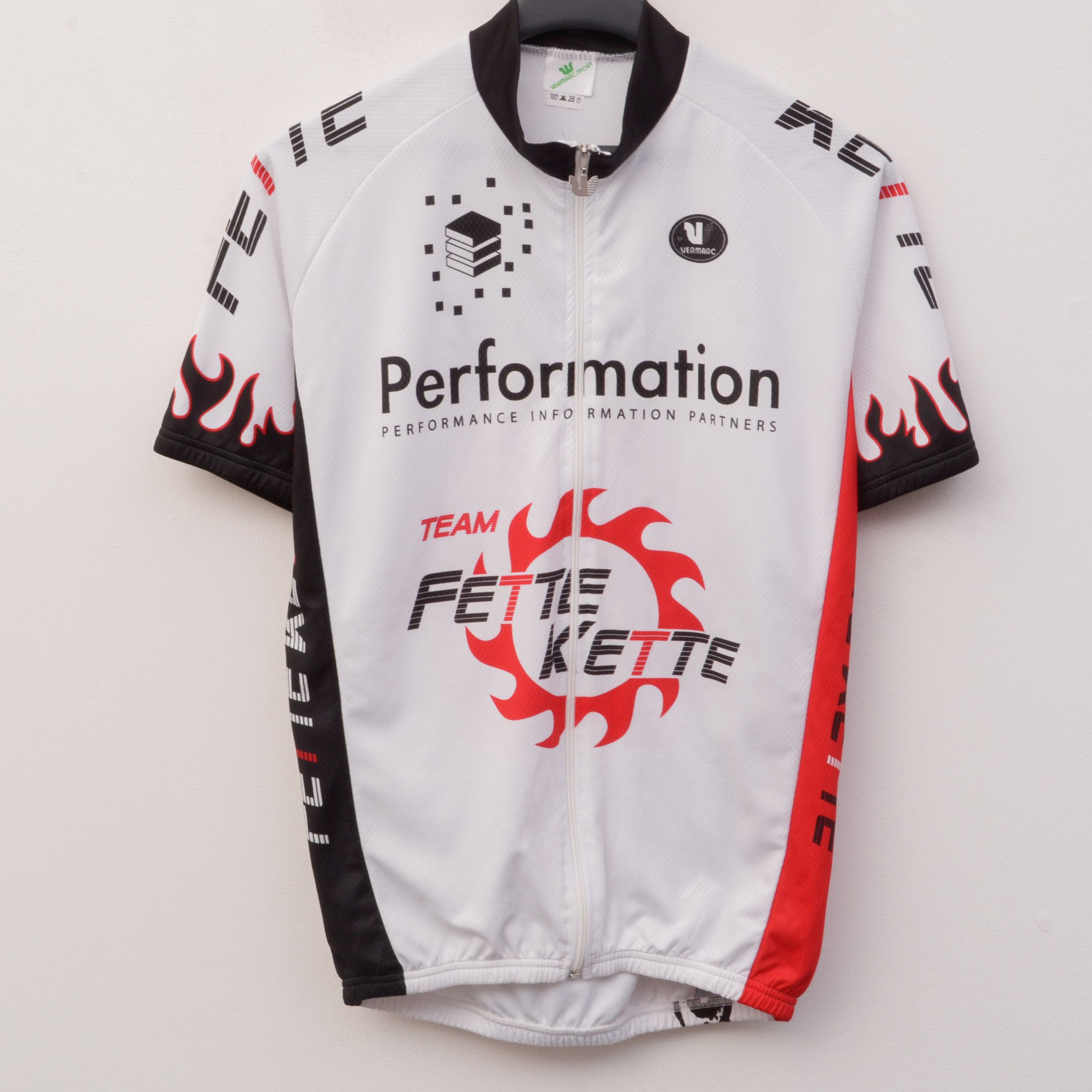 Vintage Vermarc Team Fette Kette Men XL Cycling Jersey Shirt Racing Size US XL / EU 56 / 4 - 1 Thumbnail